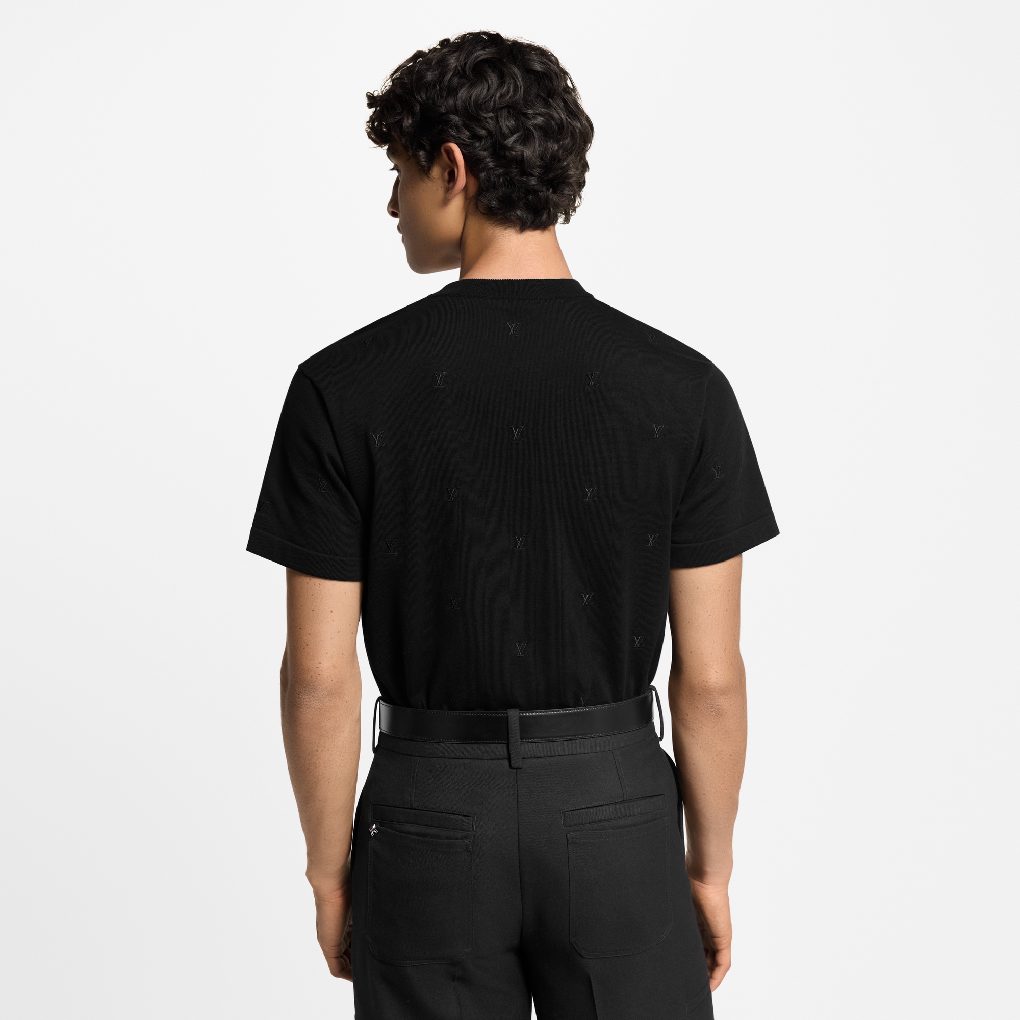 LV Blason Embroidered Short-Sleeved Crewneck  in Men