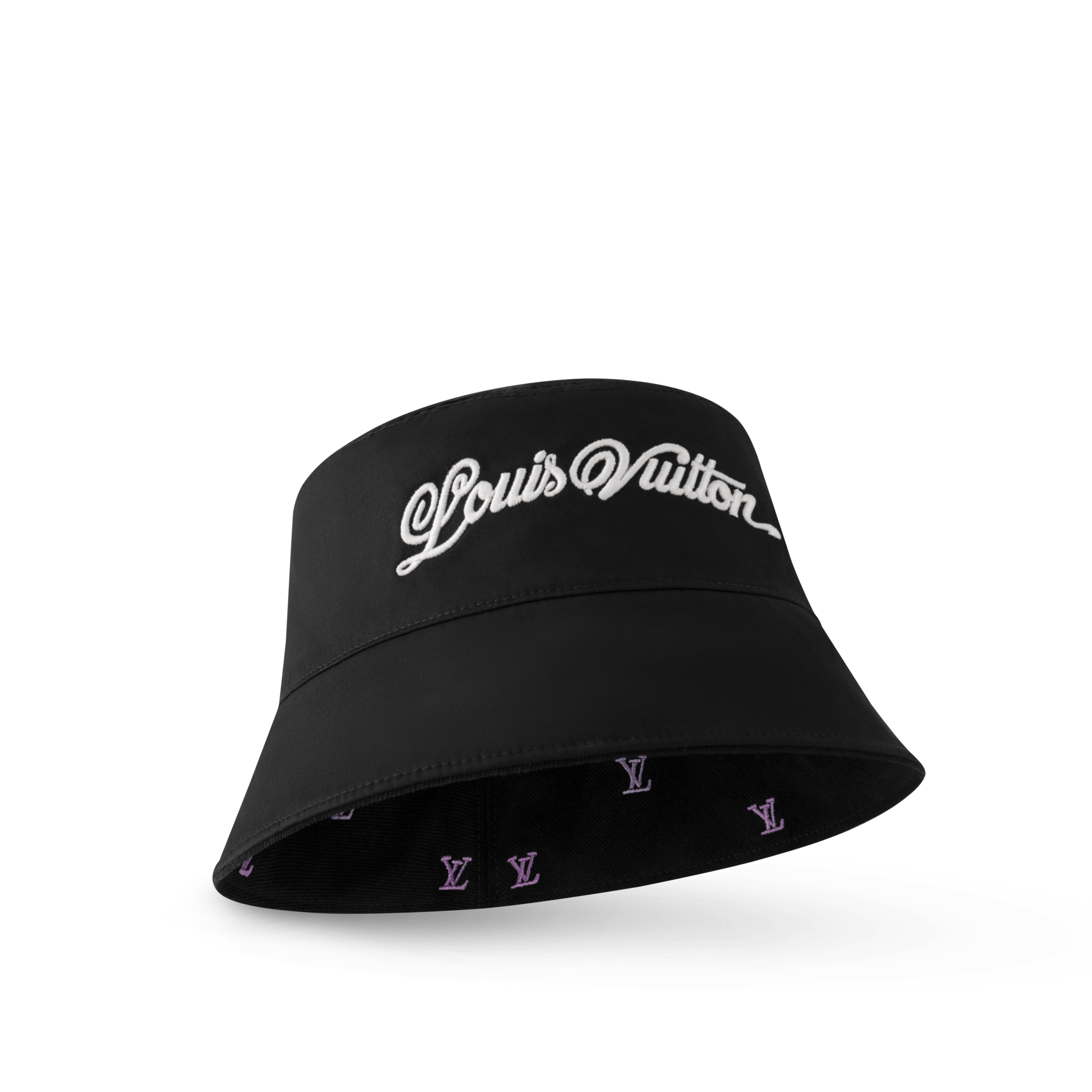 LV Blason Shading Denim Reversible Bucket Hat S00 in Men