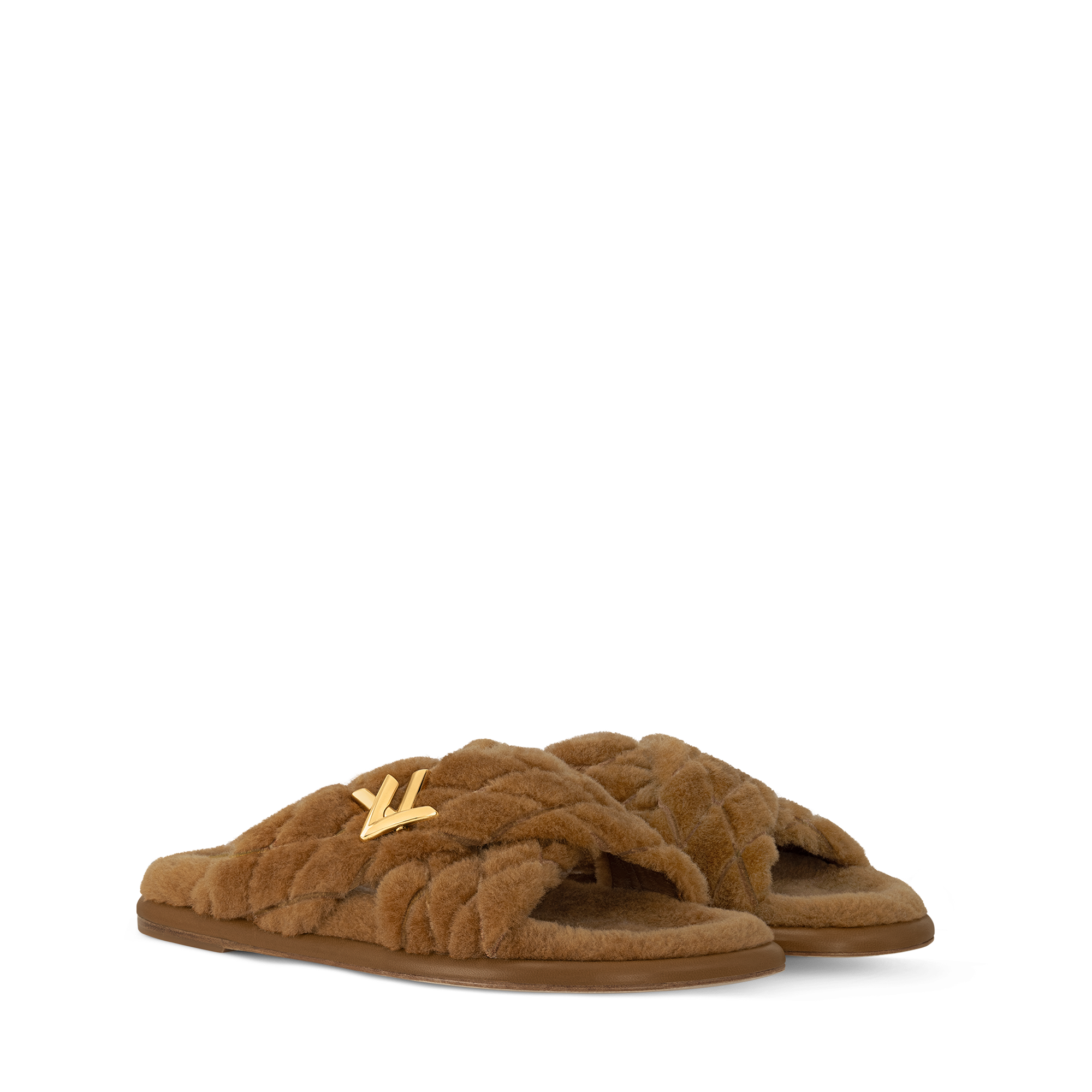 Fluffy Slippers Lv Fluffy Sliders Louis Vuitton Fluffy Sandals - Main Image