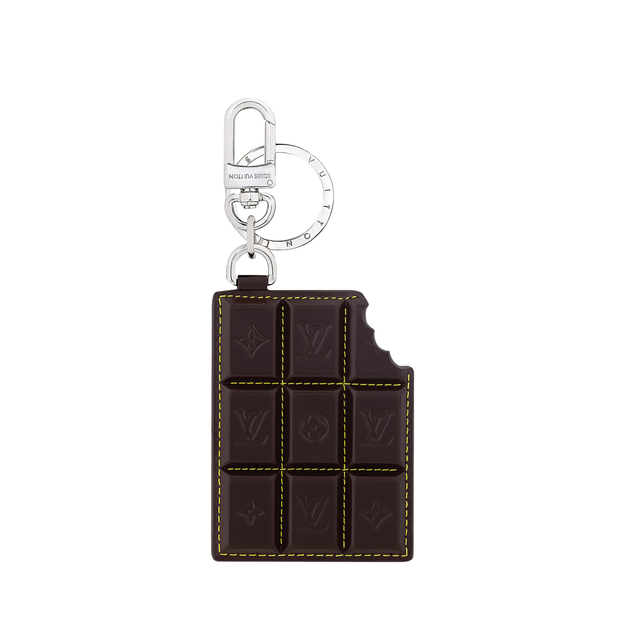 LV Chocolate Bar Key Holder and Bag Charm S00 in Men