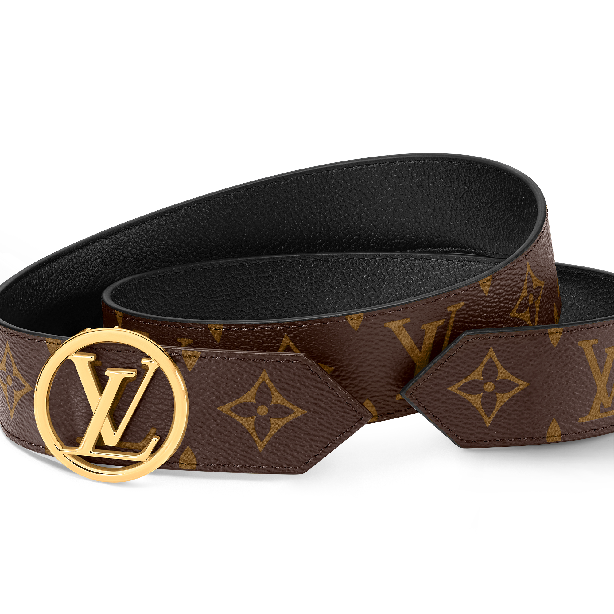 LV Circle 35MM Reversible Belt Monogram in Women