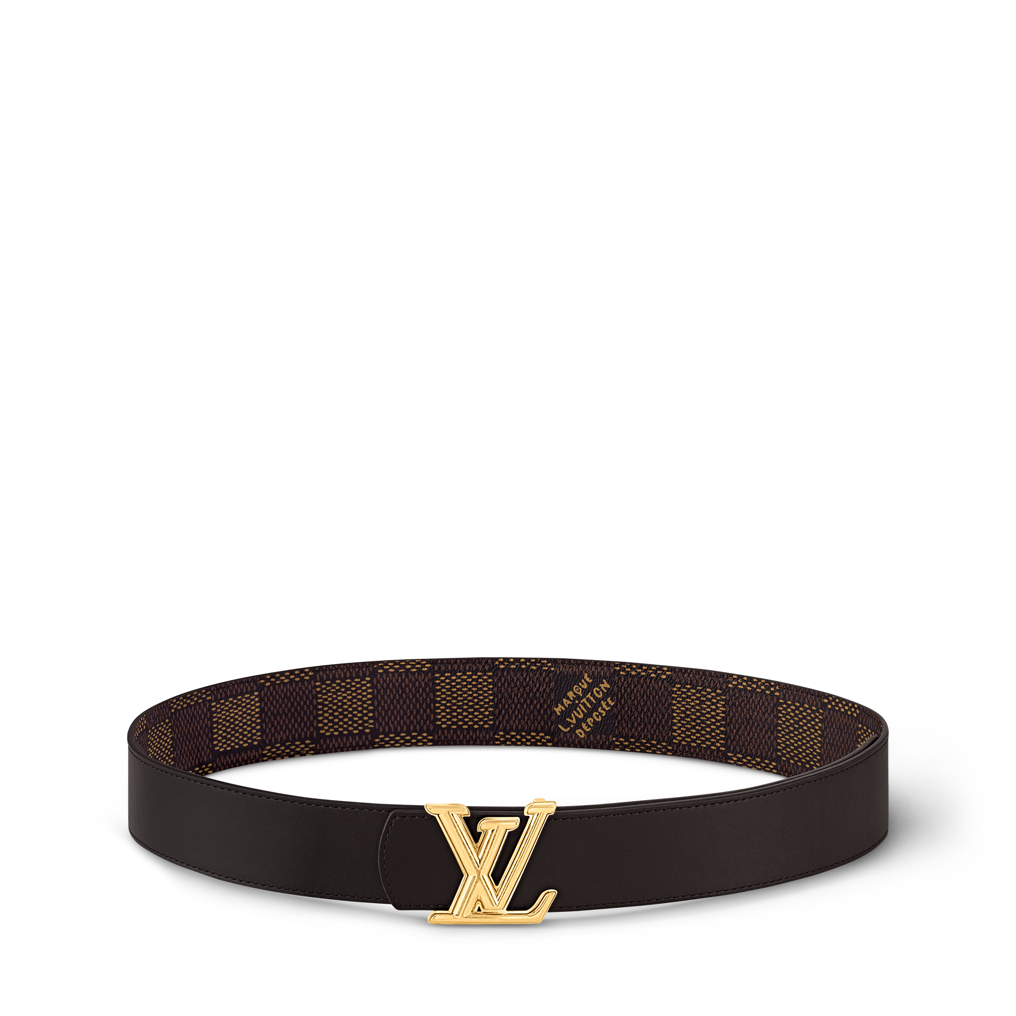 LV Dimension 40mm Reversible Belt Damier Ebene in Men