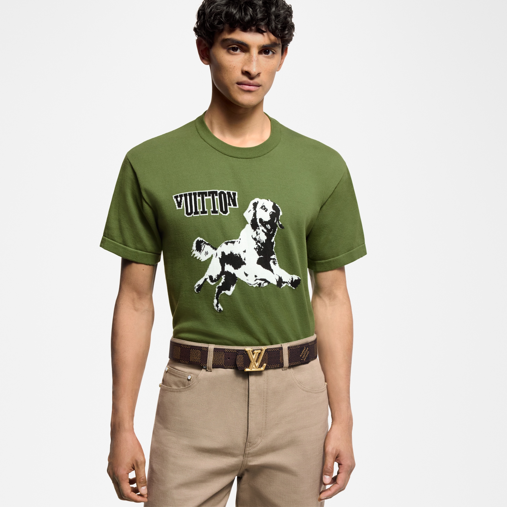 LV Dimension 40mm Reversible Belt Damier Ebene in Men