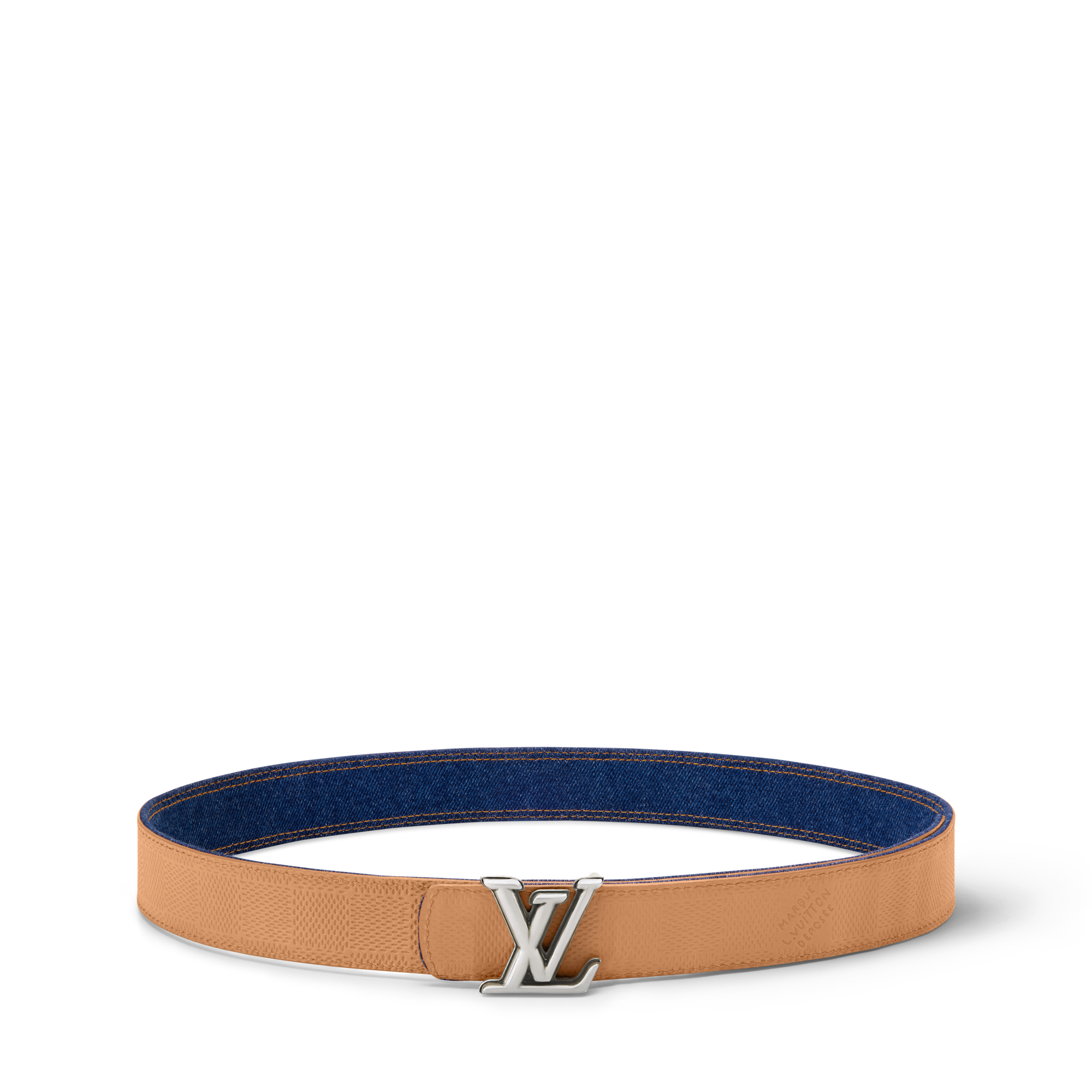LV Dimension Denim 35mm Reversible Belt  in Men