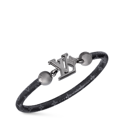 LV Flower Bracelet Monogram Eclipse in Men's Fashion Jewelry Bracelets collections by Louis Vuitton (Product zoom)