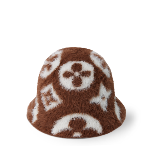 LV Fluffy Monogram Hat S00 in Women's Accessories Hats & Caps collections by Louis Vuitton (Product zoom)