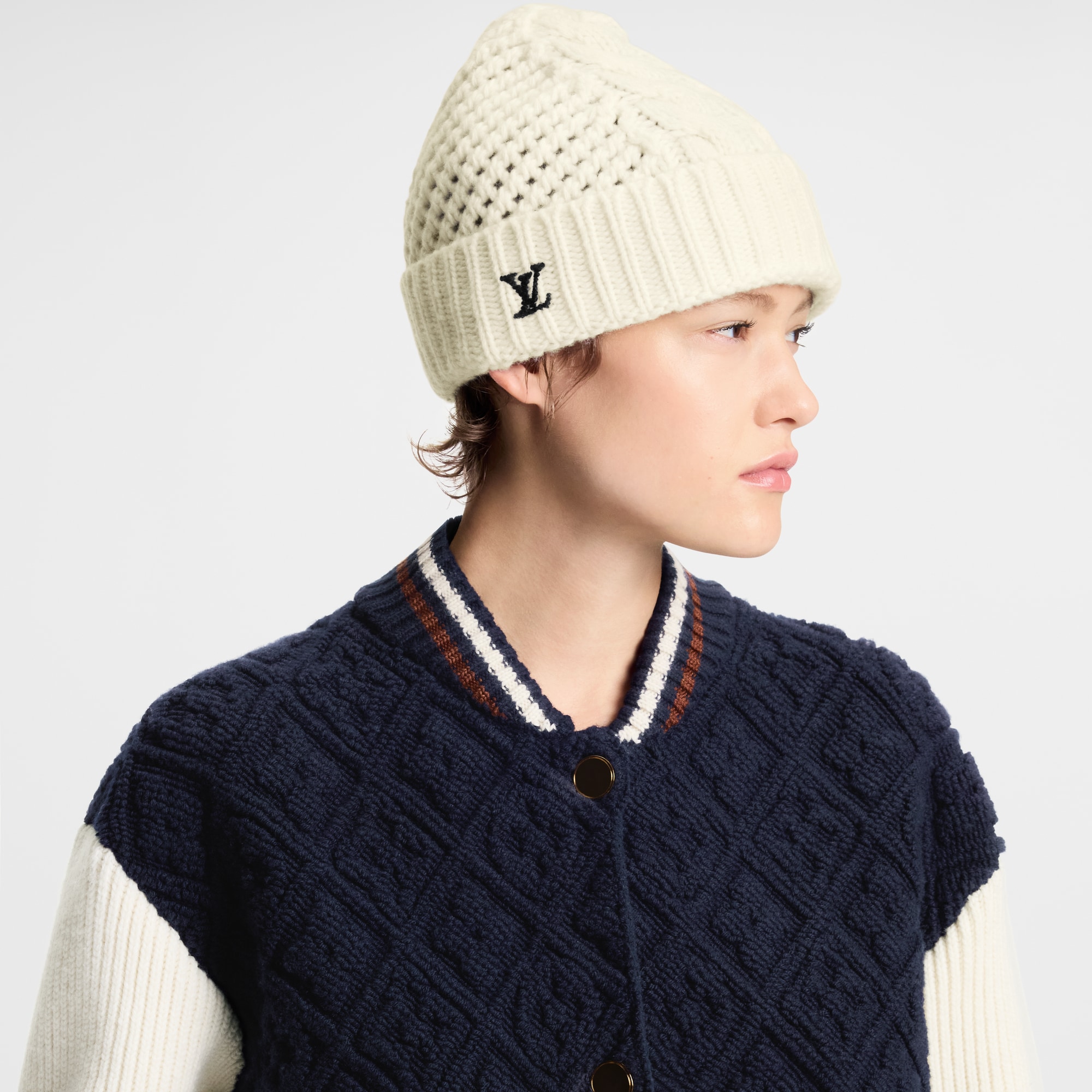 قبعة صوفية LV Holiday S00 in النساء