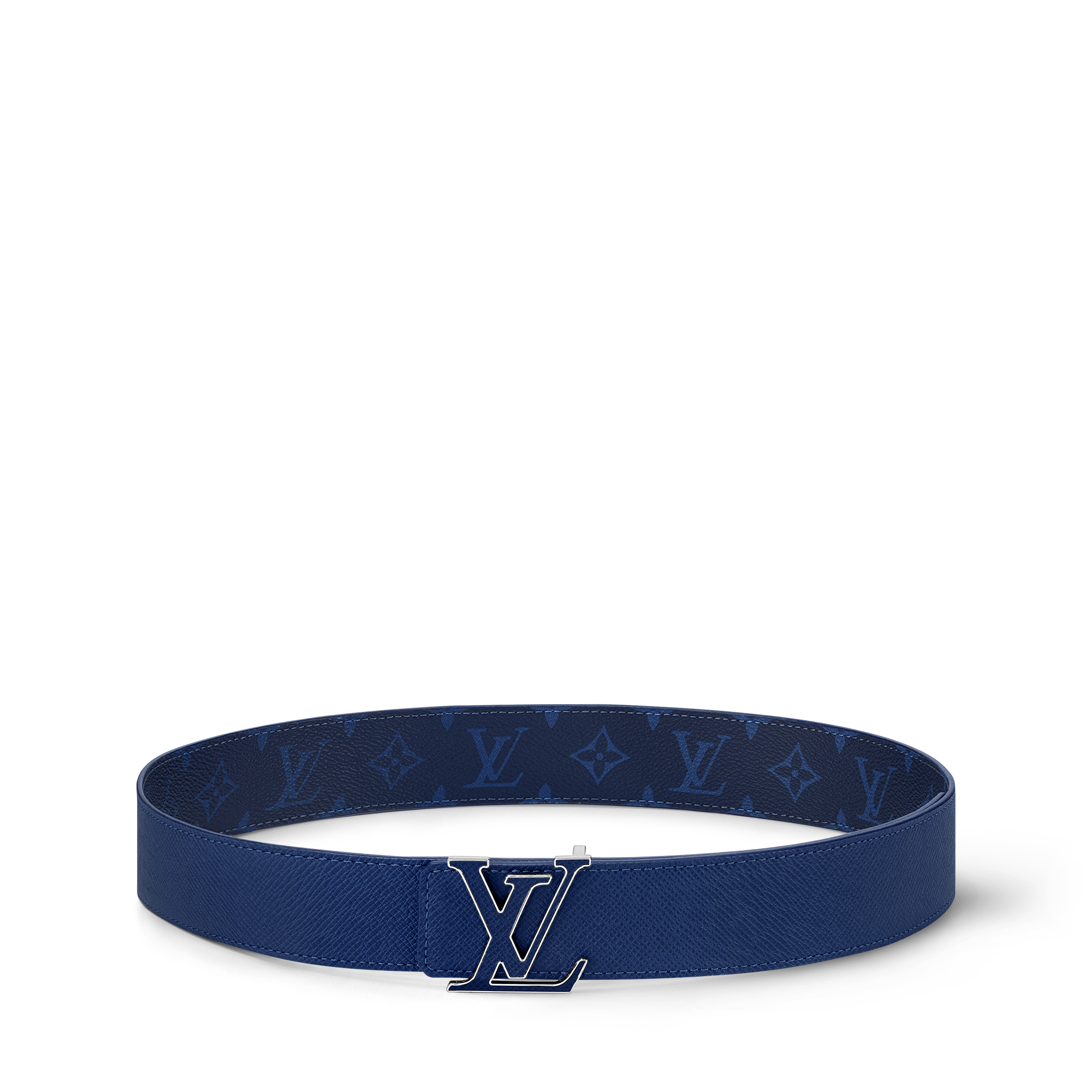 حزام LV Initiales بوجهين عرض 40 مم Taigarama in الرجال