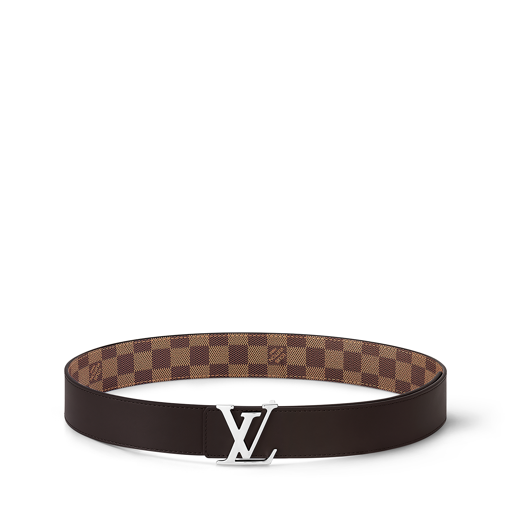 حزام LV Initiales 40MM Reversible Belt بوجهين Damier Graphite15 in الرجال