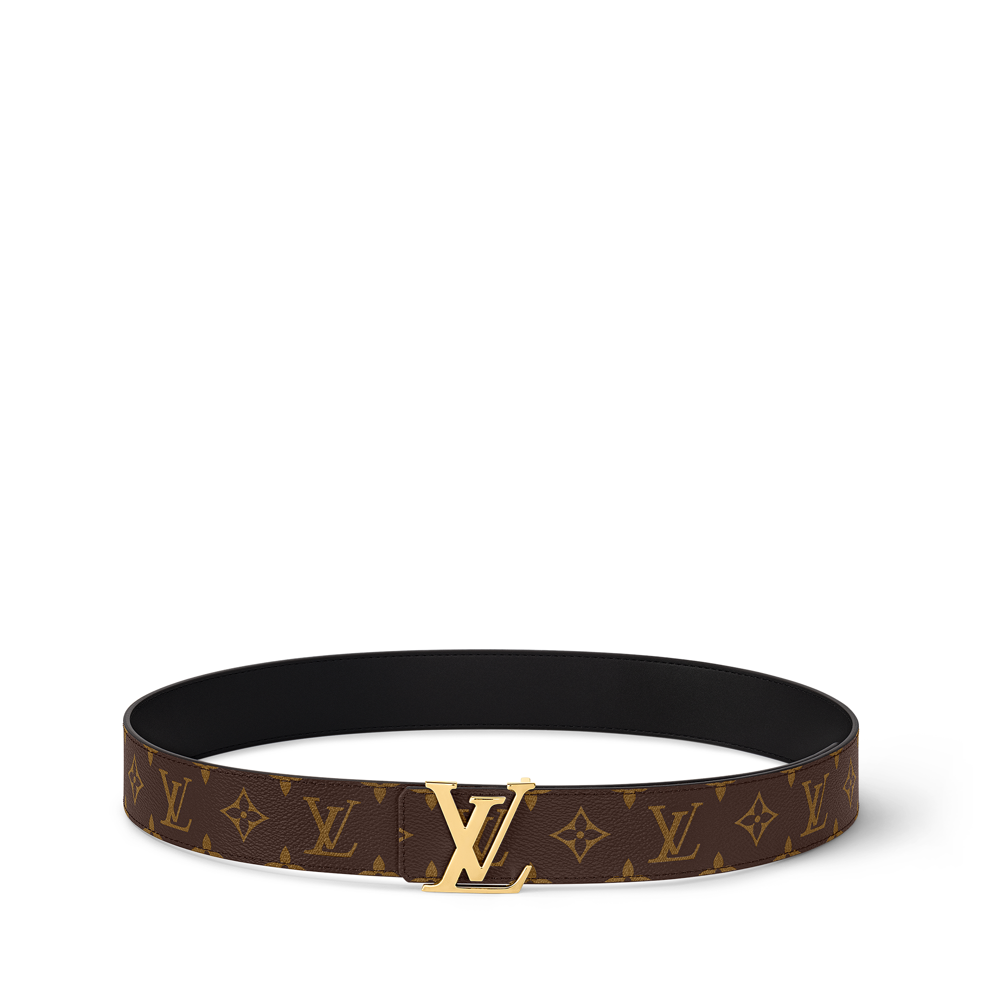 حزام LV Initiales ‏44 مم بوجهين Monogram in النساء