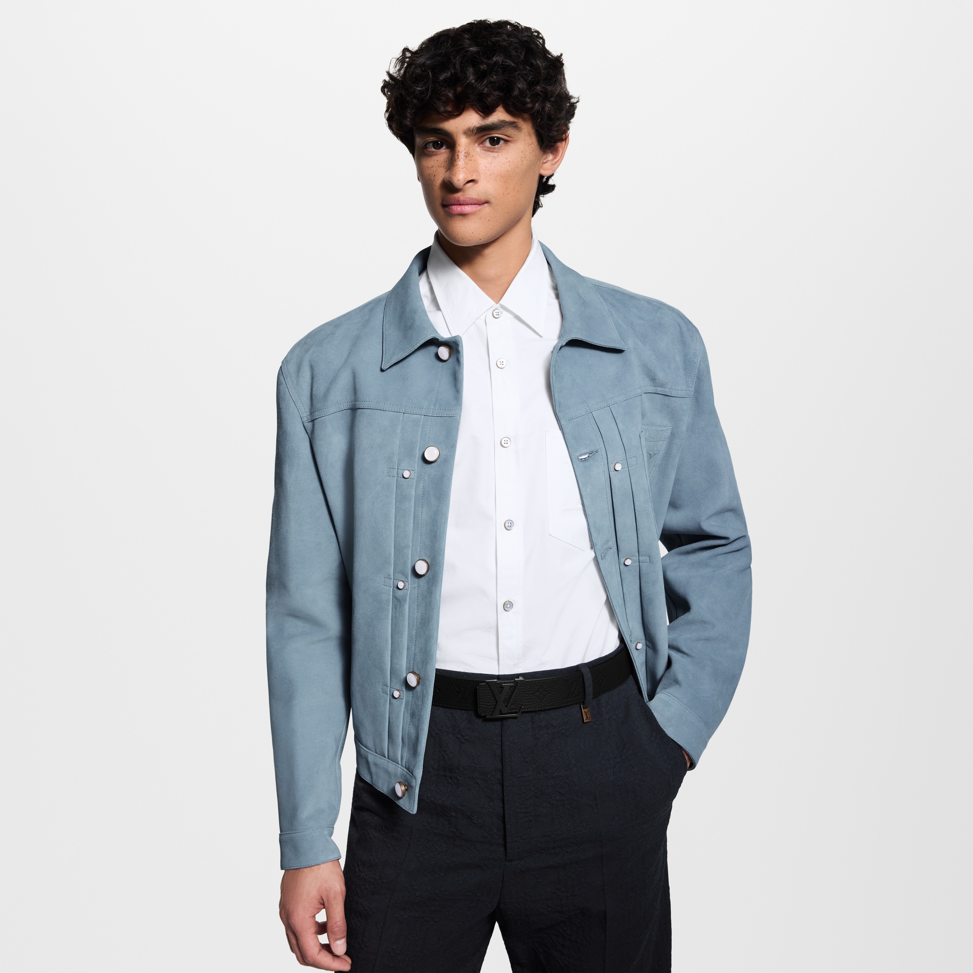 حزام LV Initiales بوجهين، عرض 40 مم  in هدايا الأعياد