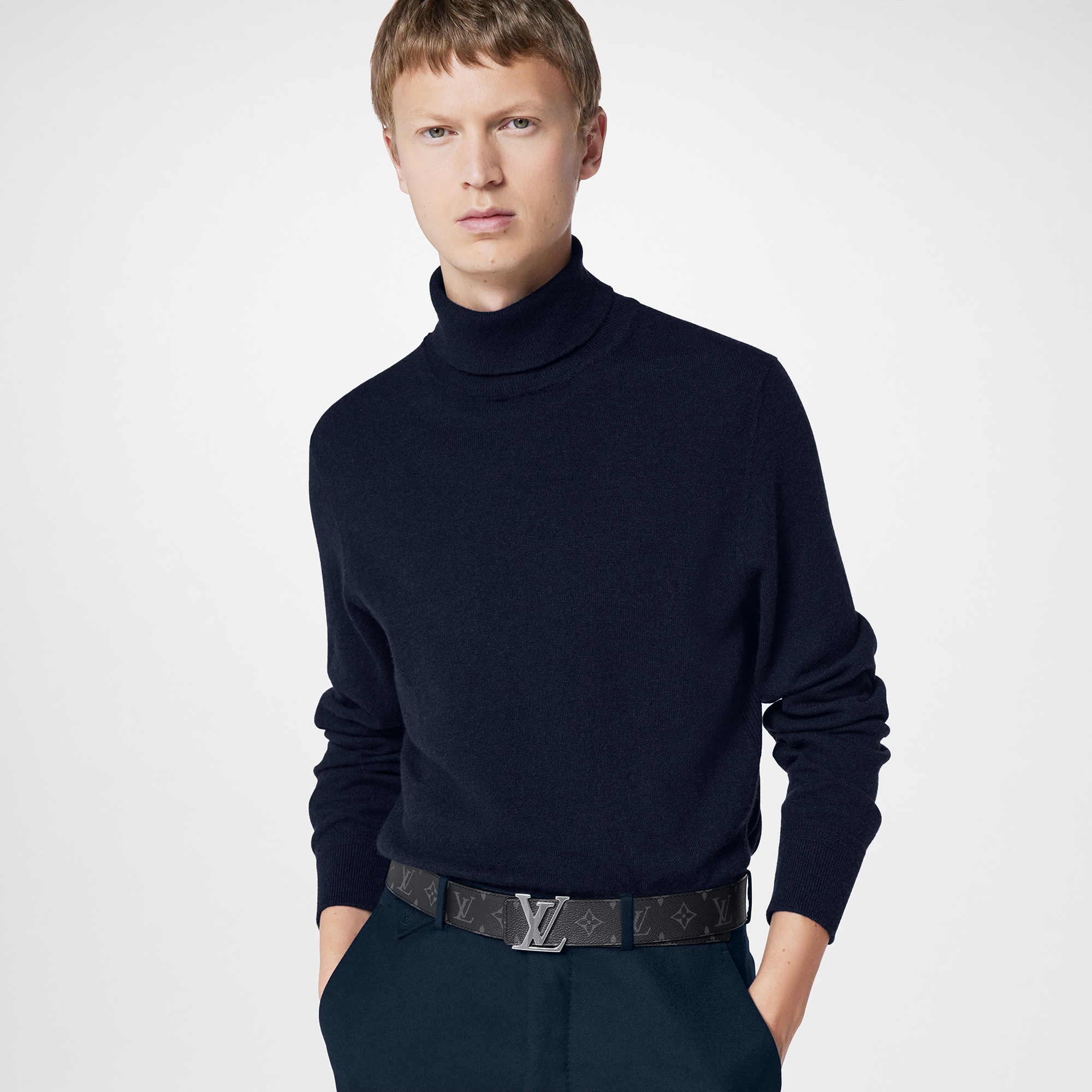 LV Initiales 40MM Reversible Belt Monogram Eclipse in Men