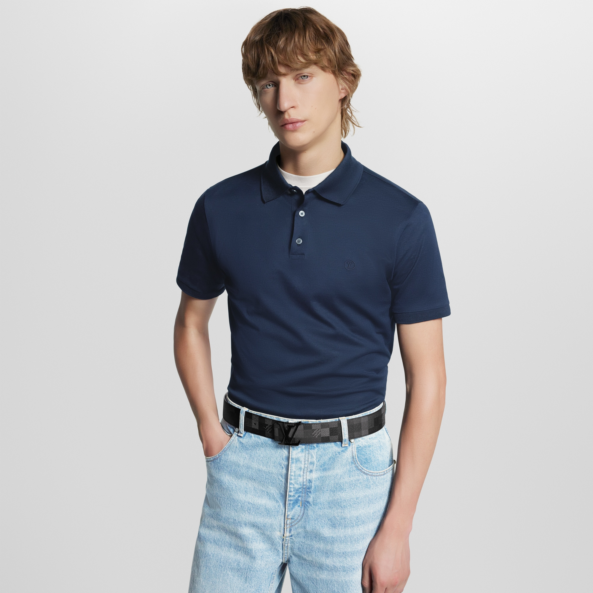 LV Initiales Damoflage 40mm Reversible Belt Damoflage in Men