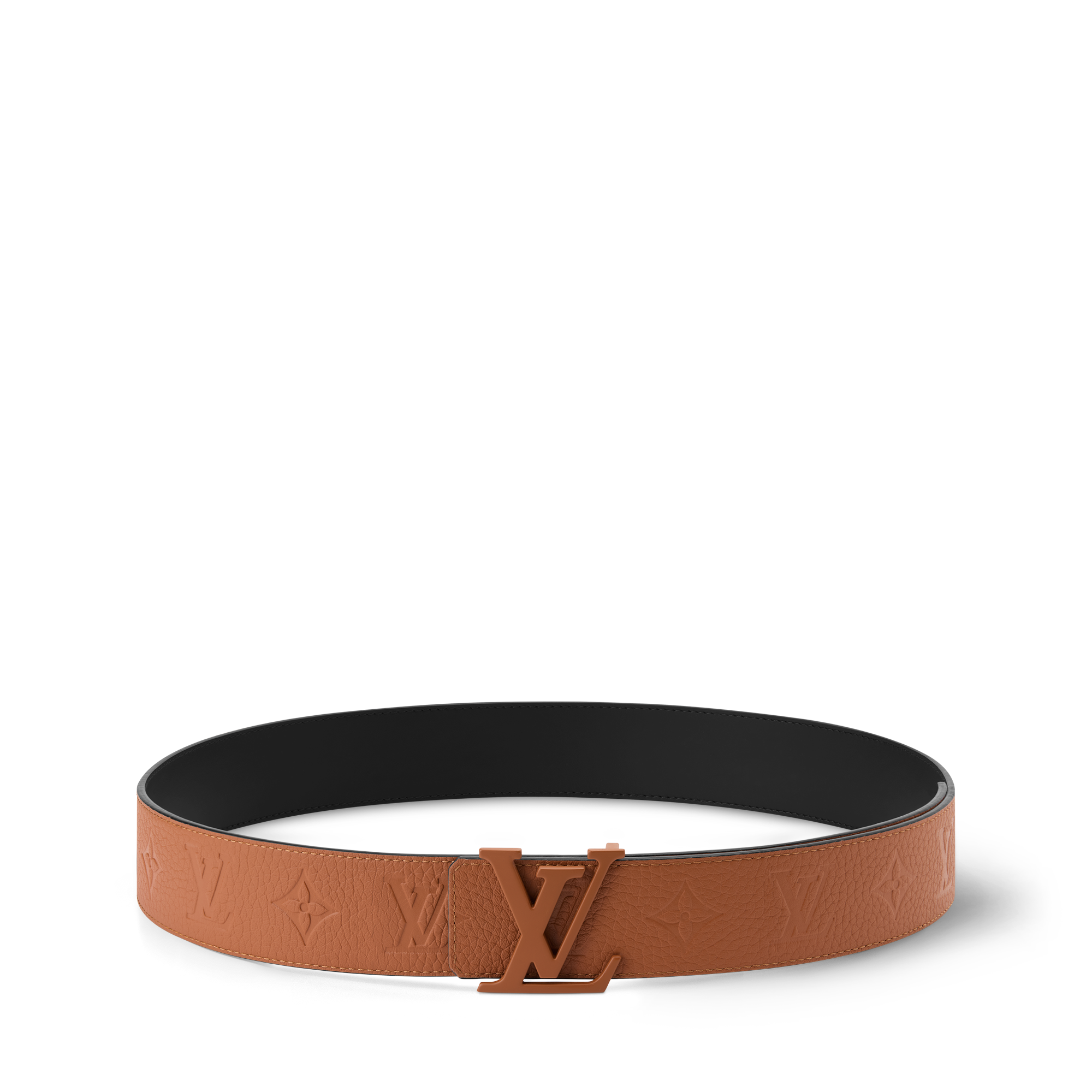 LV Initiales Taurillon Monogram 40mm Reversible Belt  in Men