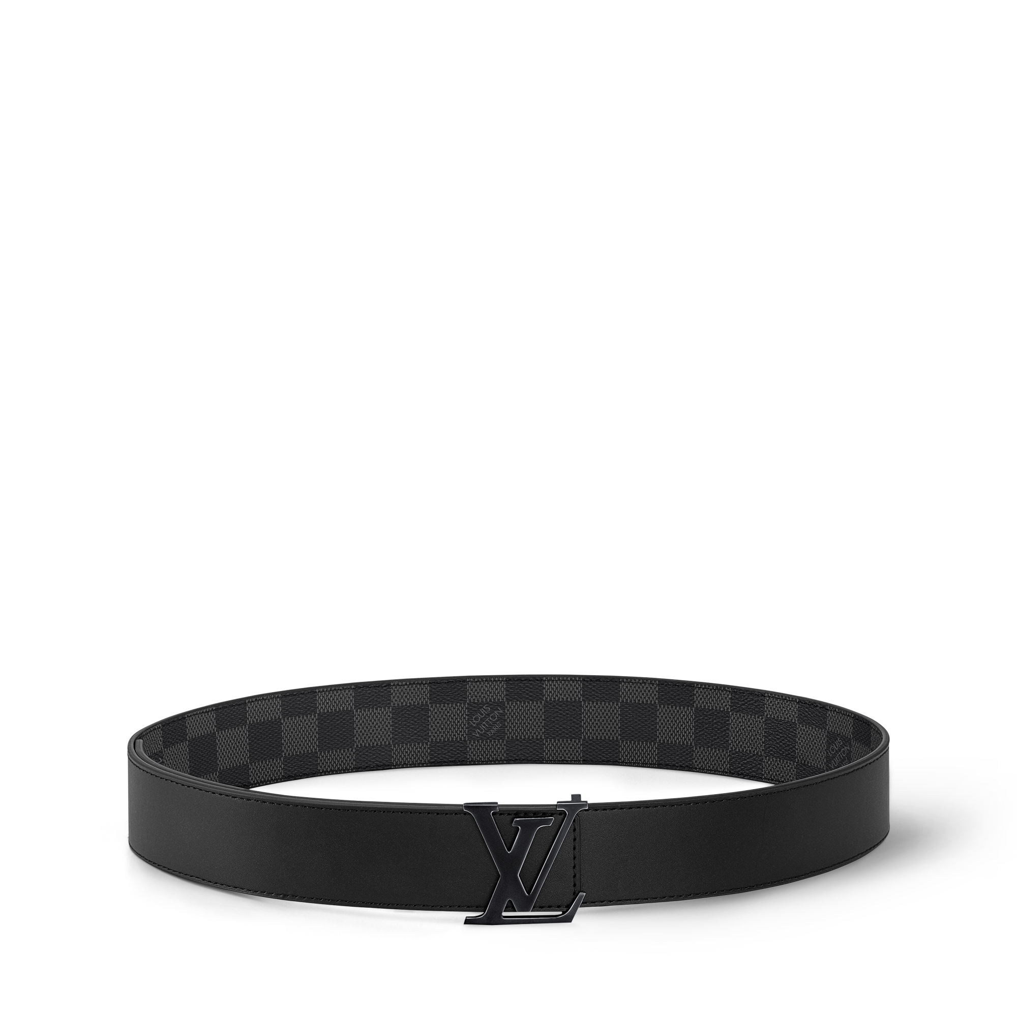 LV Initials 40mm Reversible Belt Damier Graphite in Men