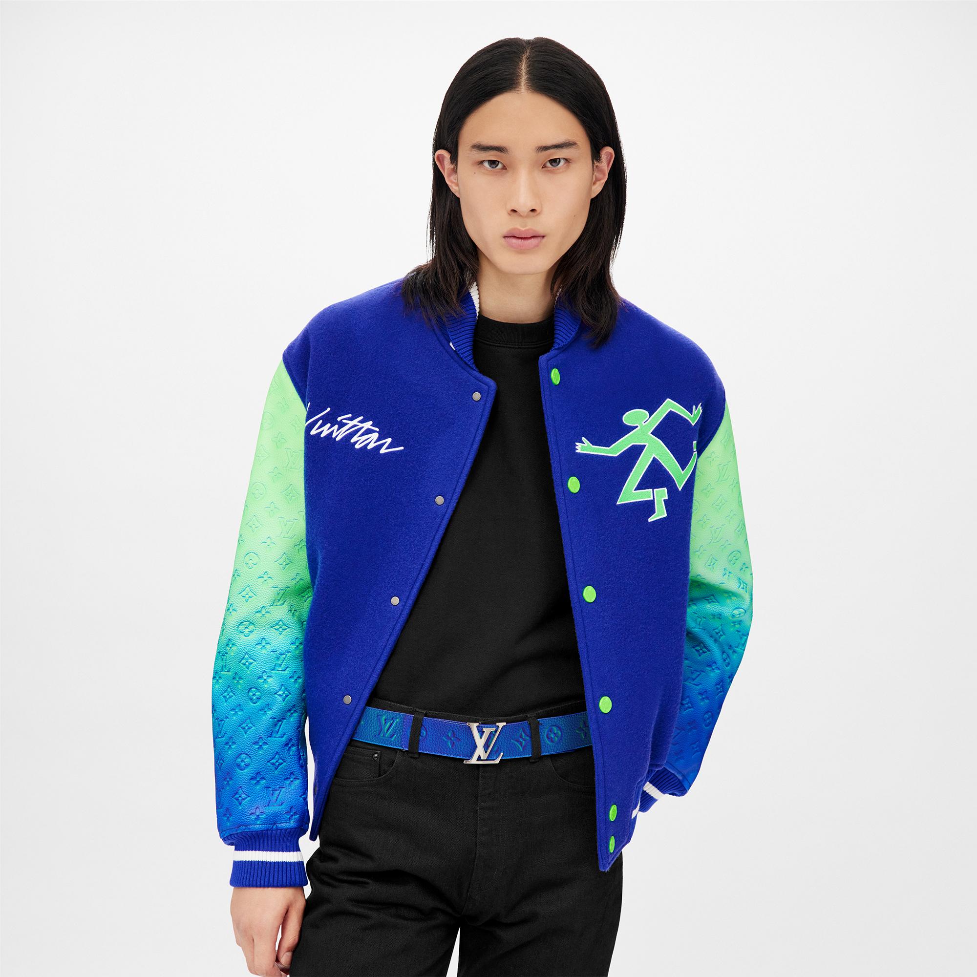 حزام بوجهين LV Initiales Taurillon Illusion بعرض 40 مم Taurillon Monogram in الرجال