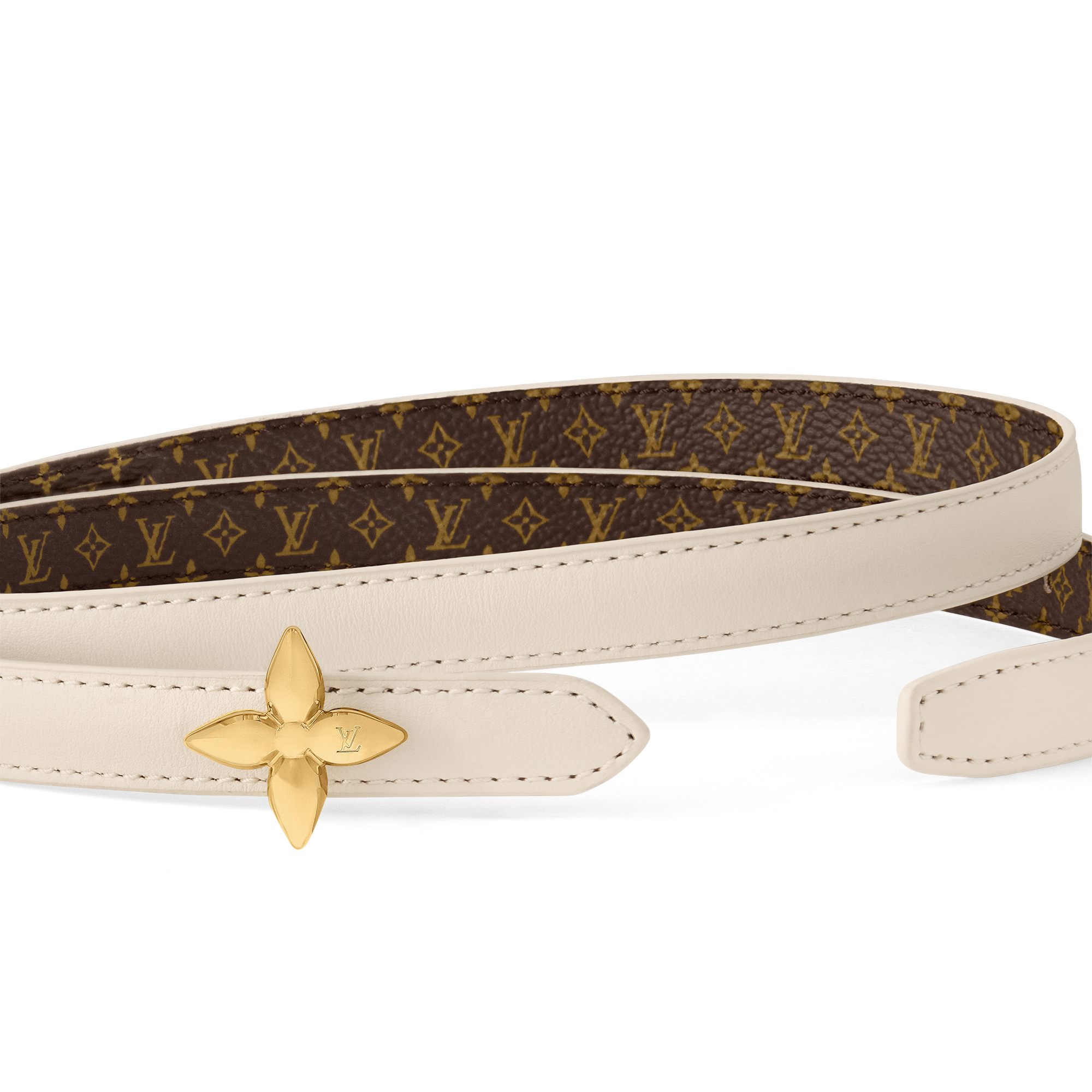 LV Mini Flowergram 15mm Reversible Belt  in Women