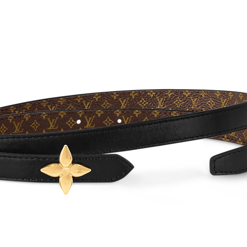 LV Mini Flowergram 15mm Reversible Belt detail view