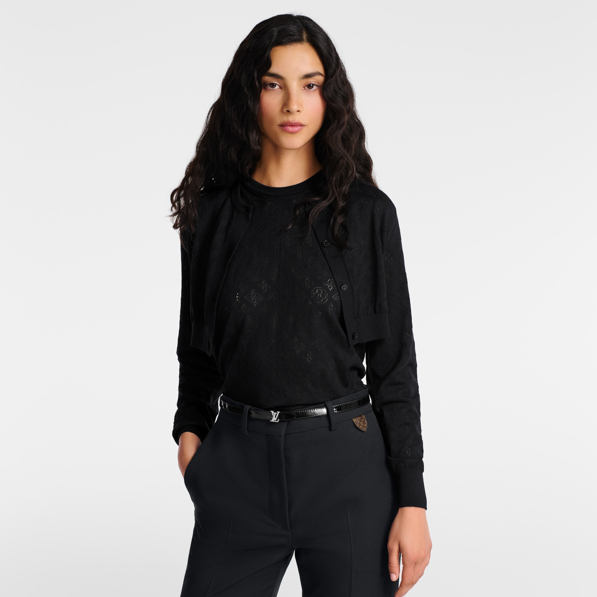 حزام LV Mini Strass بوجهين، عرض 15 مم  in النساء