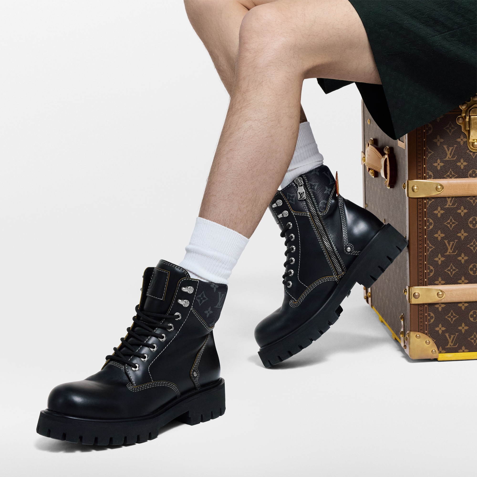 LV Remix Combat Boot  in Men