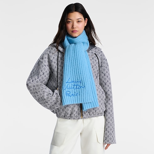 LV Script Scarf S00 in Women's Accessories Scarves collections by Louis Vuitton (Product zoom)