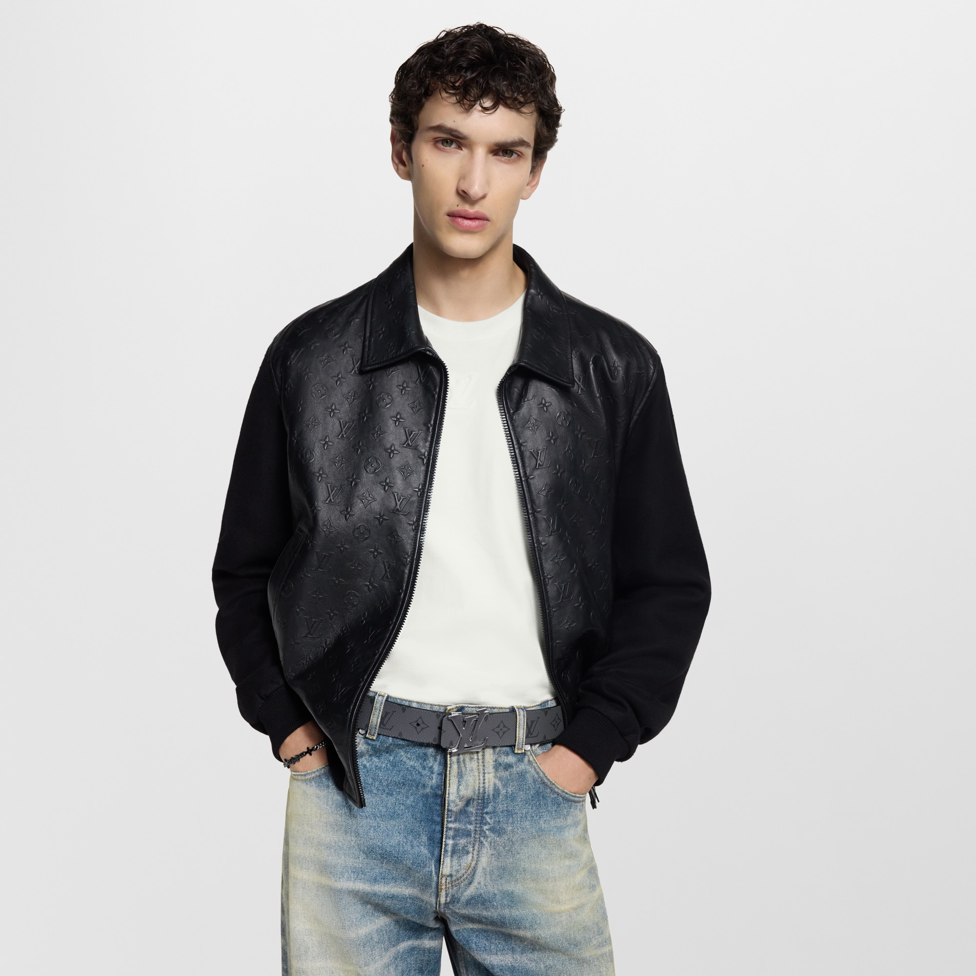 LV Shake 40mm Reversible Belt Monogram Eclipse Reverse in Men