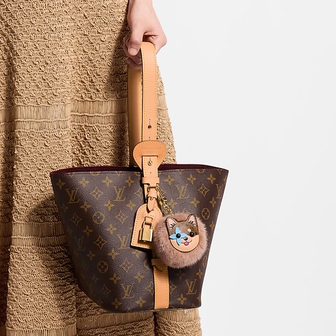 LV Shiba Pompon Bag Charm S00 in Women's Accessories Key Holders and Bag Charms collections by Louis Vuitton (Product zoom)