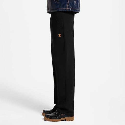 LV Signature Elegant Jersey Pants cropped worn view