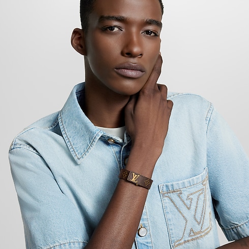 LV Slim Bracelet Monogram in Men's Fashion Jewelry Bracelets collections by Louis Vuitton (Product zoom)