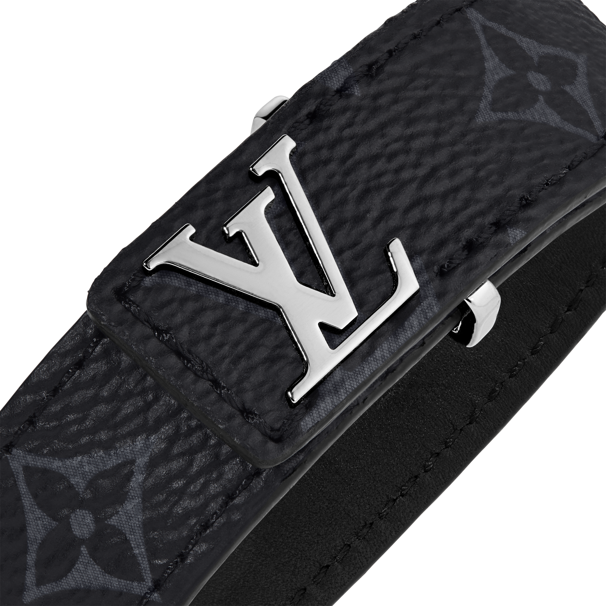 LV Slim Bracelet Monogram Eclipse in Men