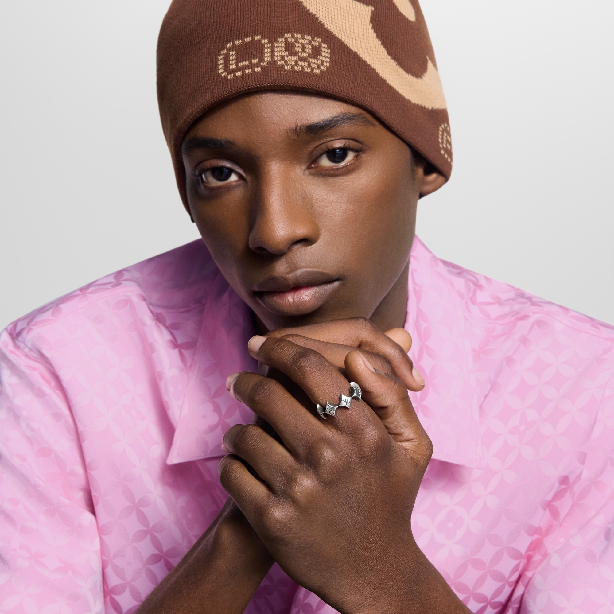 LV Spiky Flower Ring S00 in Men