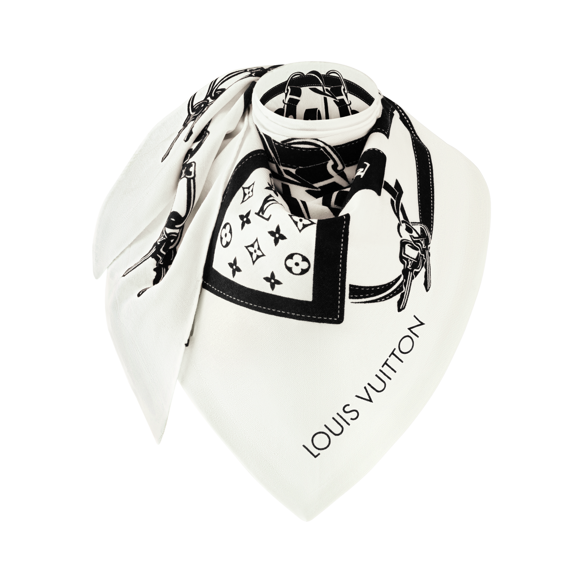 منديل LV Straps على شكل مثلث S00 in النساء