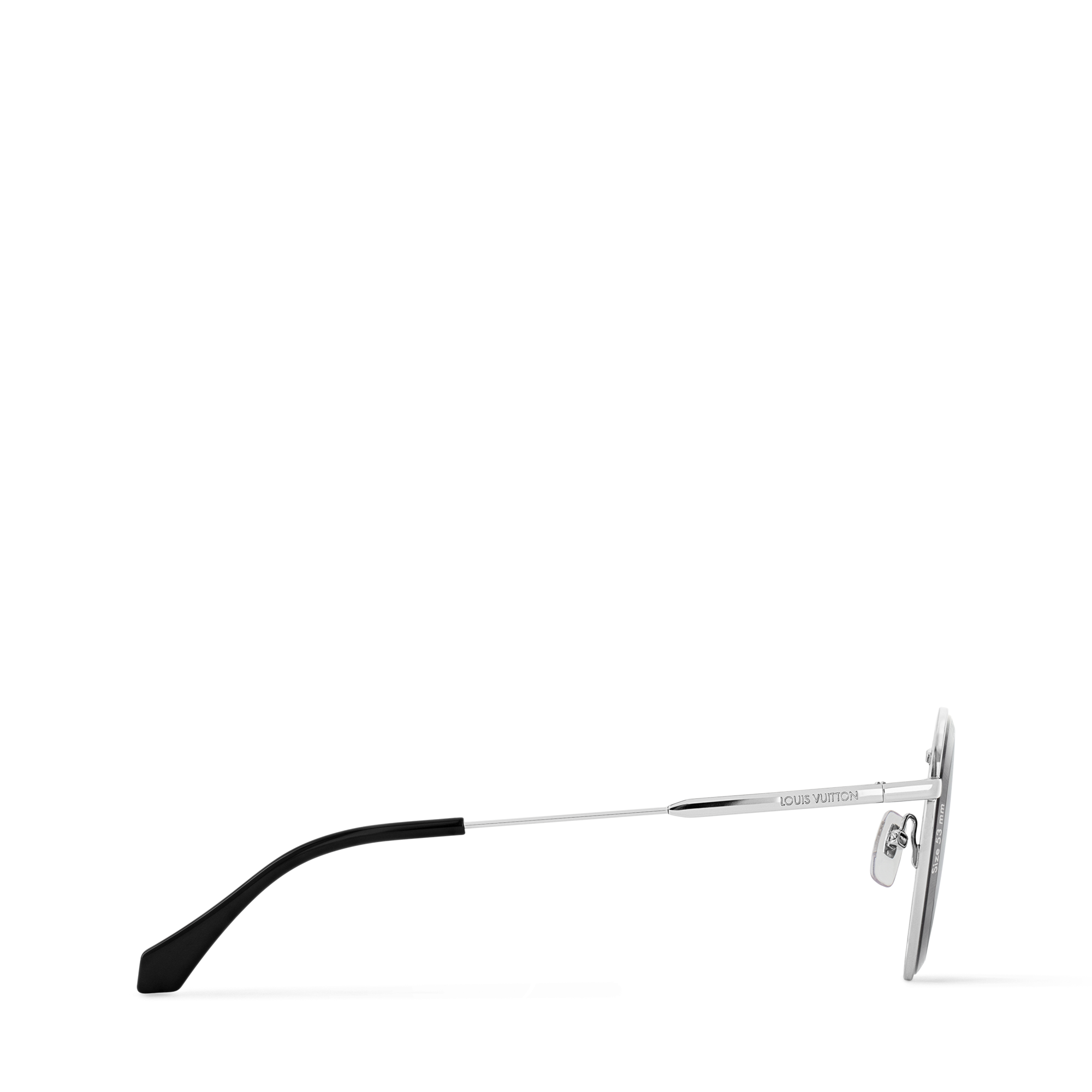 نظارات LV Super Vision الشمسية بإطار معدني مستدير S00 in الرجال