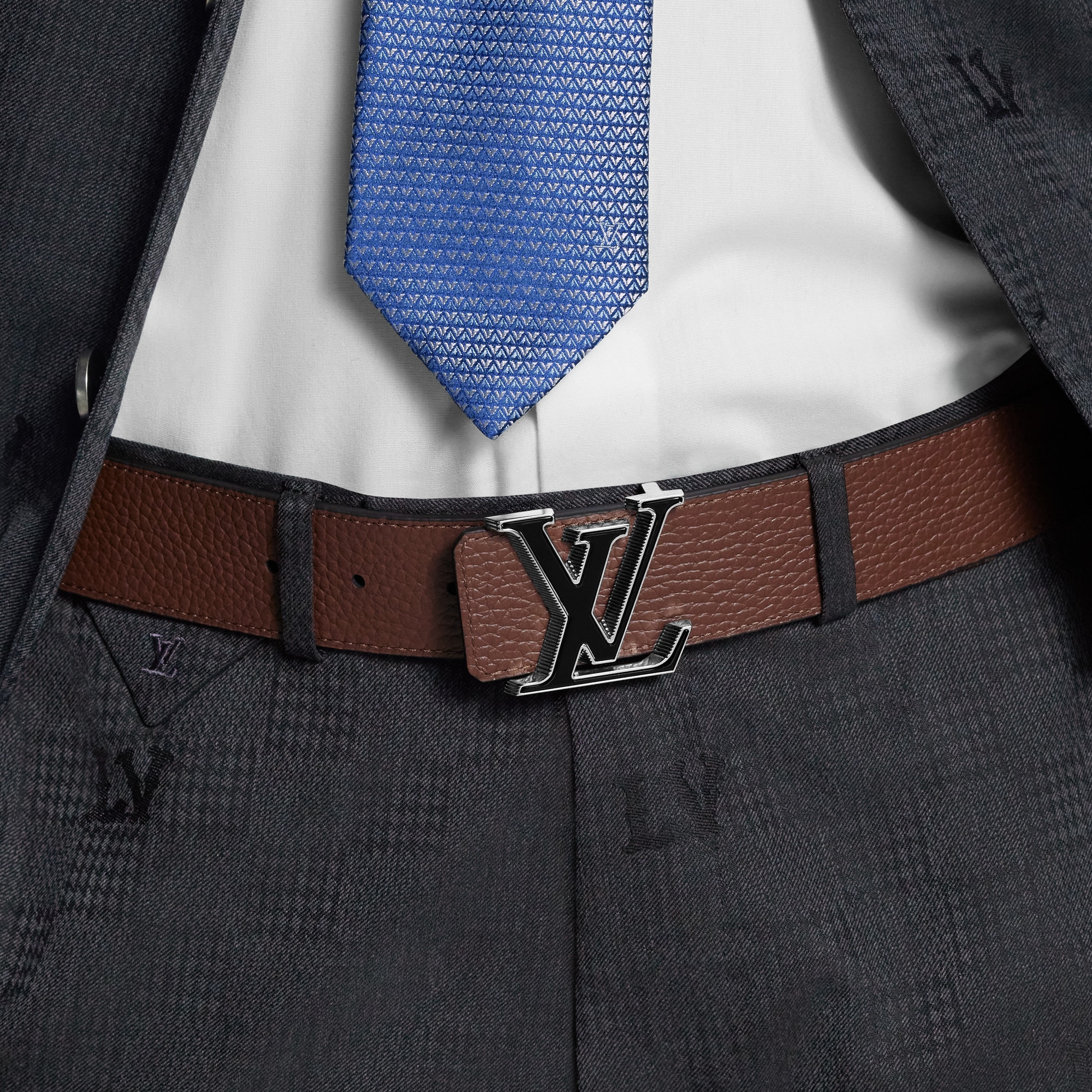 LV Tilt 40mm Reversible Belt Cuir Taurillon in Men