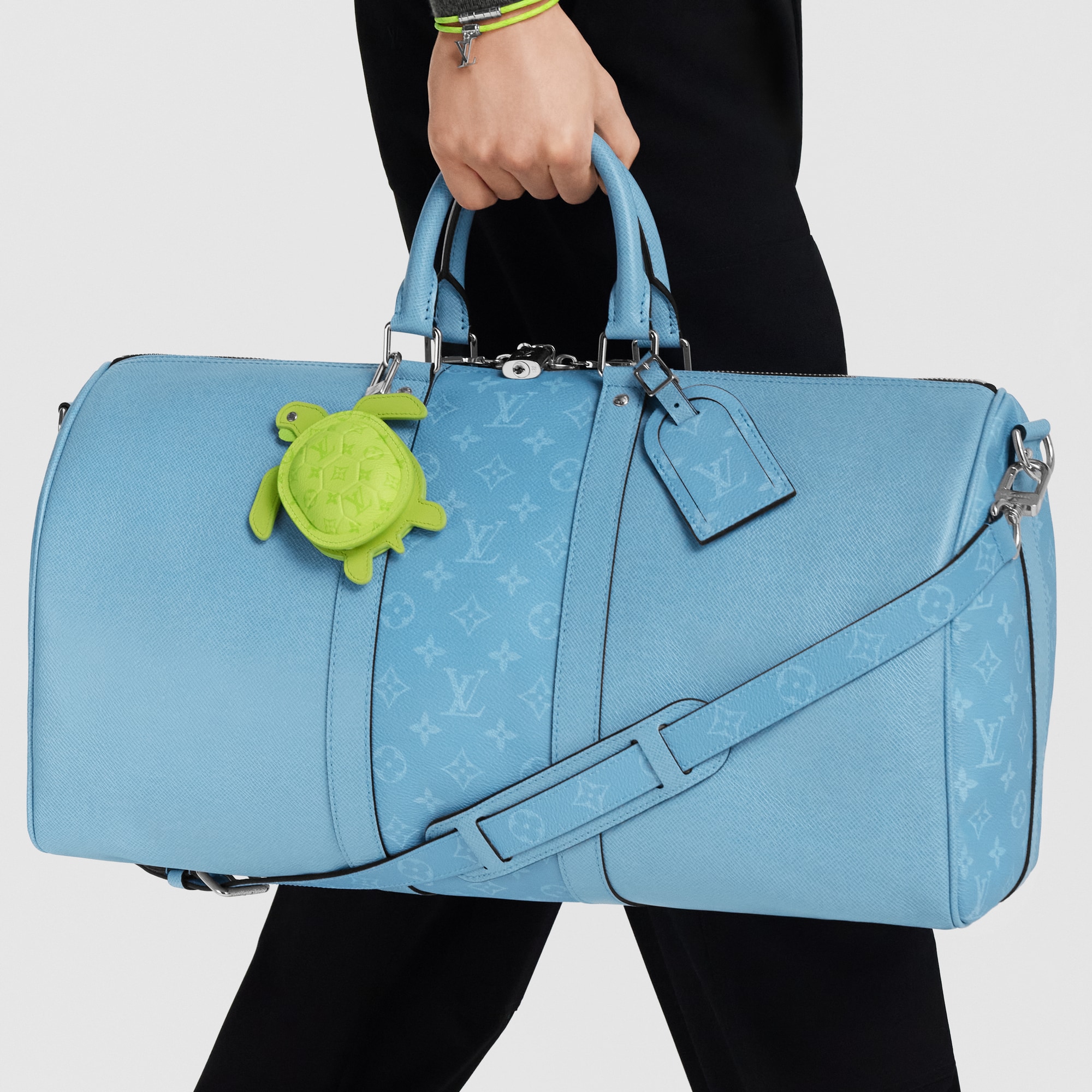 LV Turtle Pouch Bag Charm S00 in Men