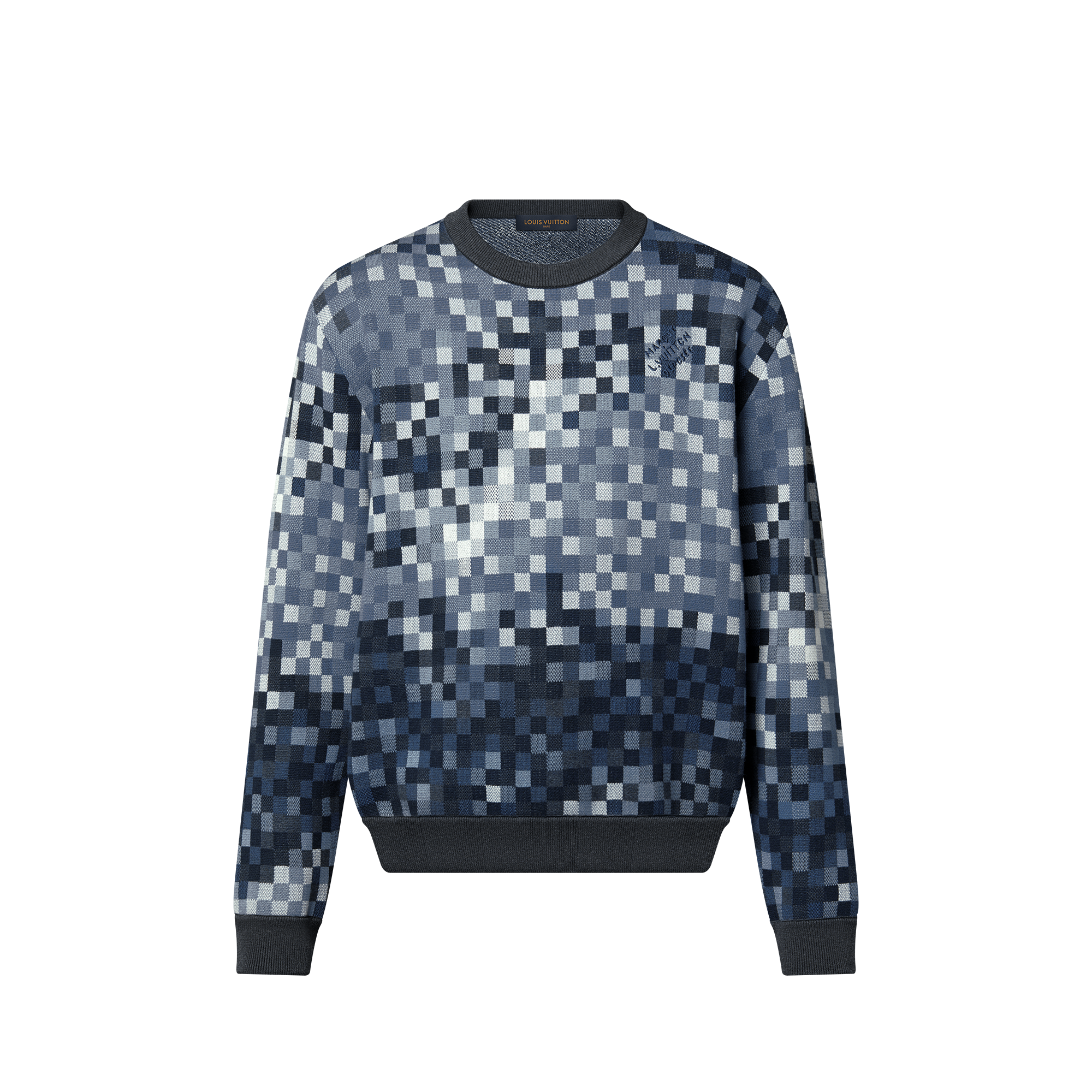 LV Vers Damoflage Jacquard Pullover  in Men