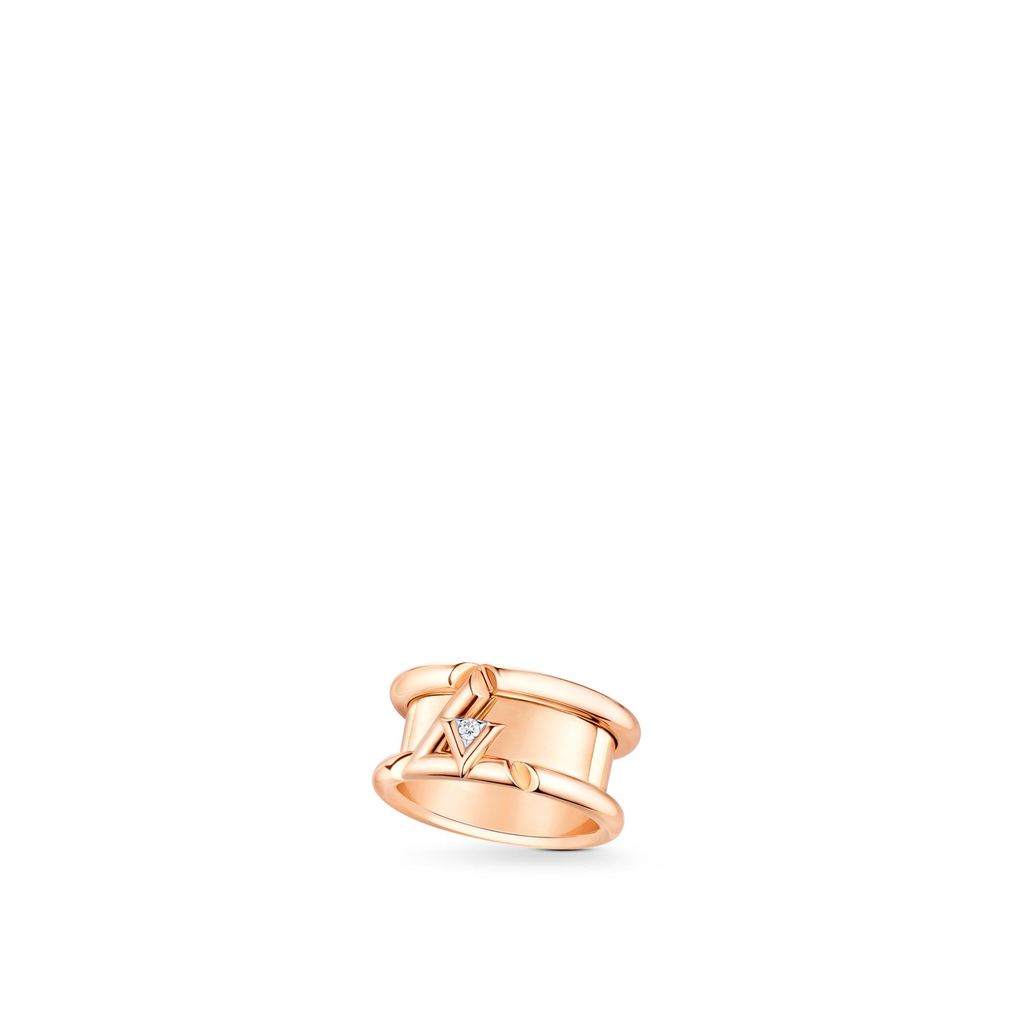 LV Volt One Band Ring, Pink Gold And Diamond  in Jewelry
