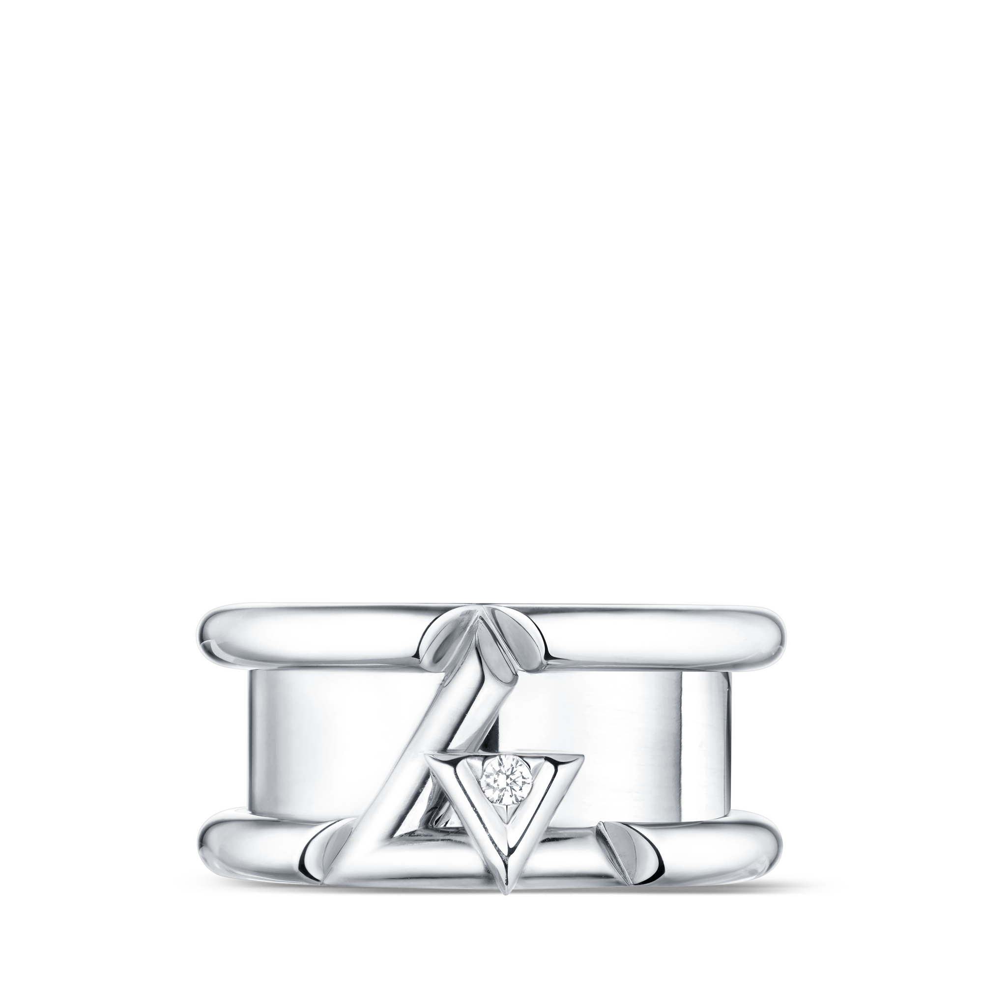 خاتم LV Volt One Band من الذهب الأبيض والألماس  in المجوهرات