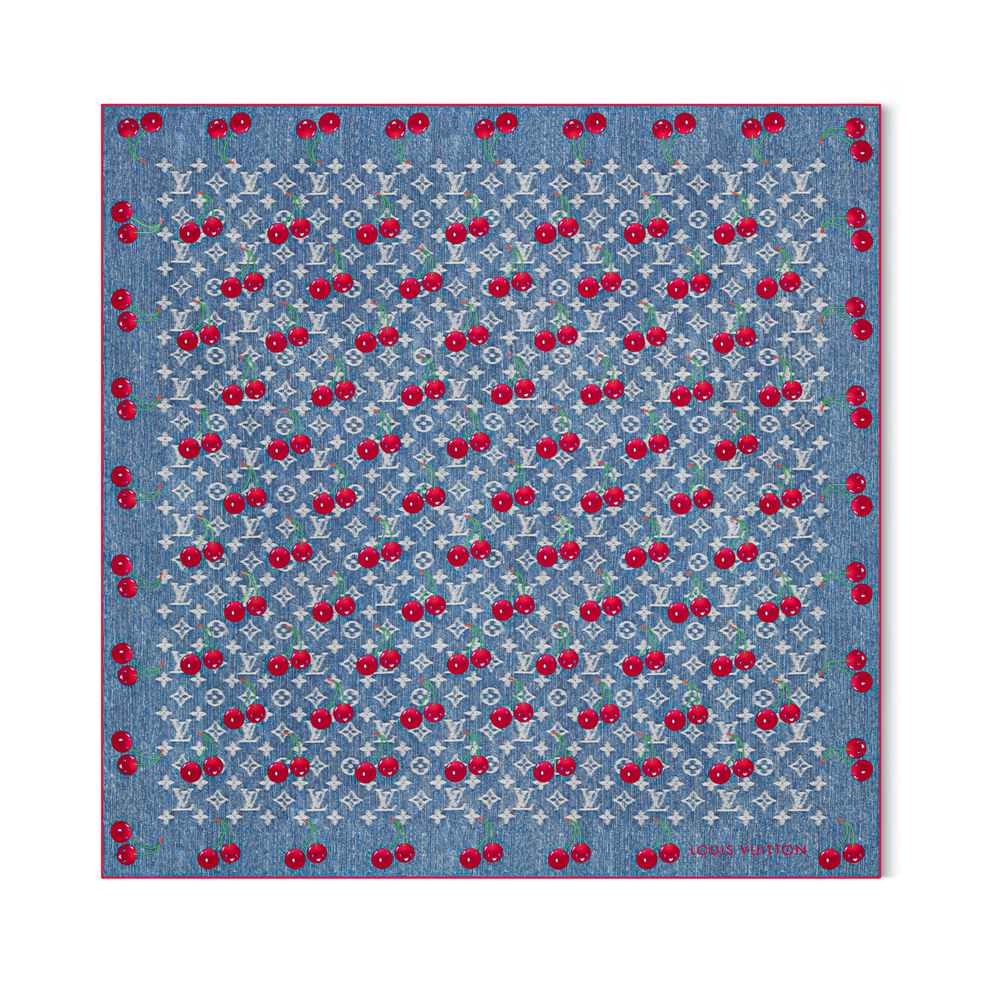 LV x TM Denim Cerise Square 90 S00 in Women