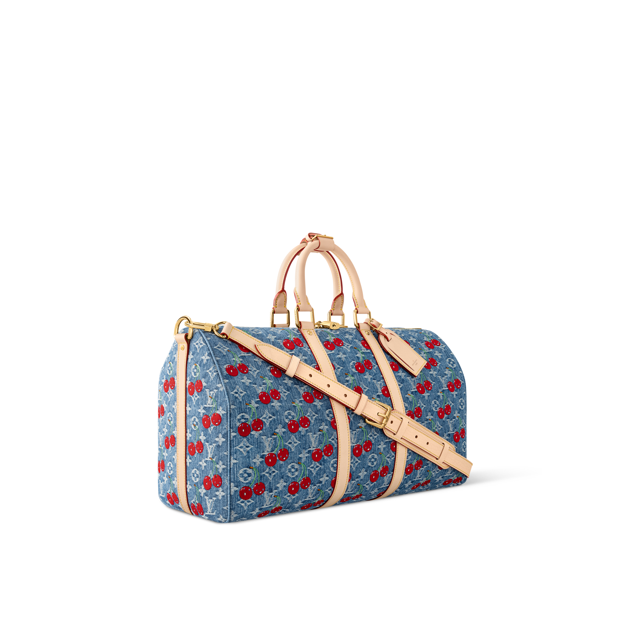 حقيبة LV x TM Keepall Bandoulière 45 Monogram Denim in النساء