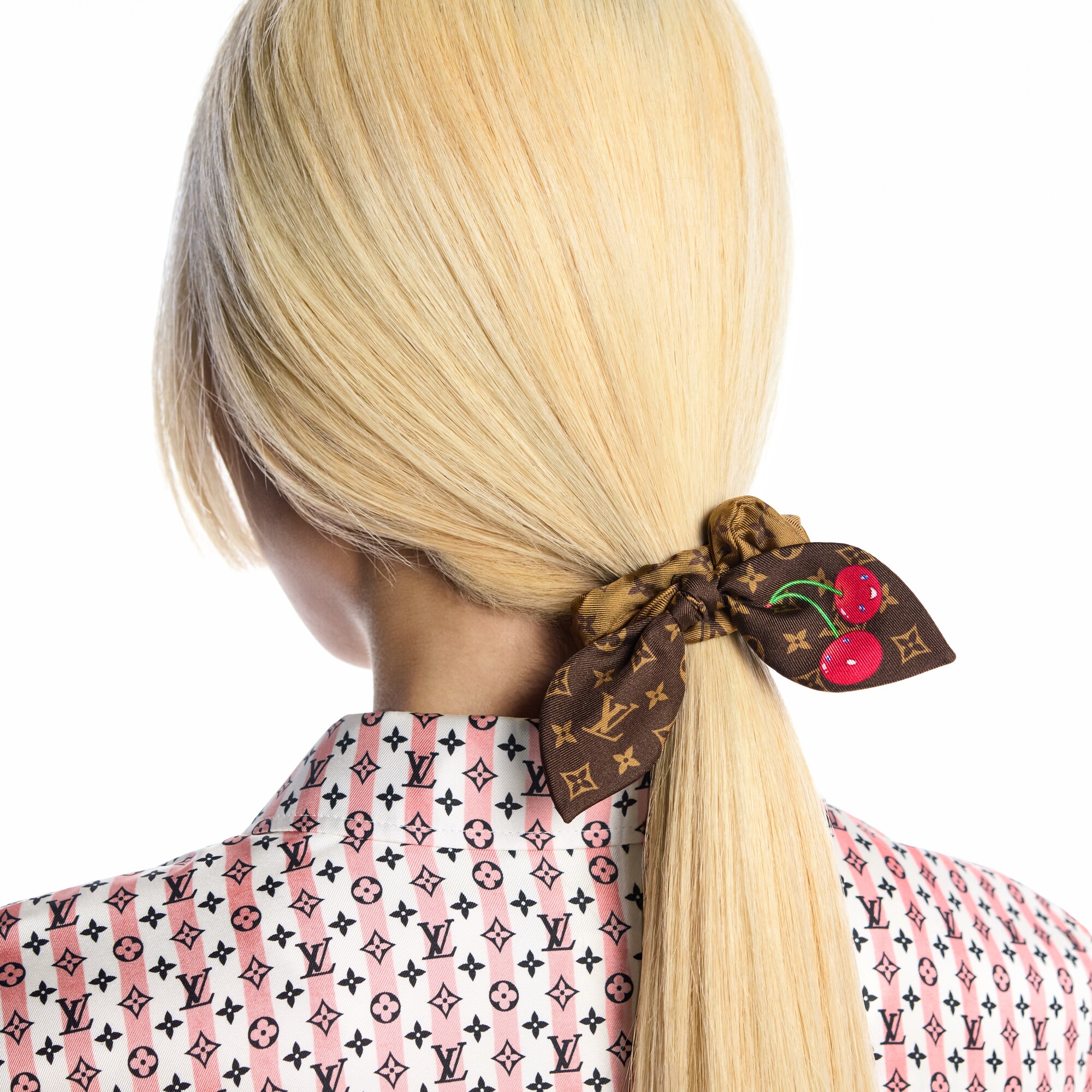 LV x TM Monogram Cerise Set of Scrunchies S00 in Women