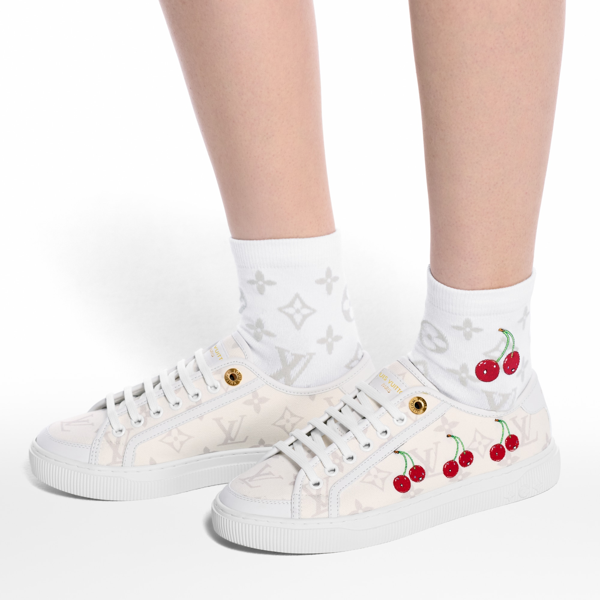 LV x TM Monogram Cerise Socks S00 in Women