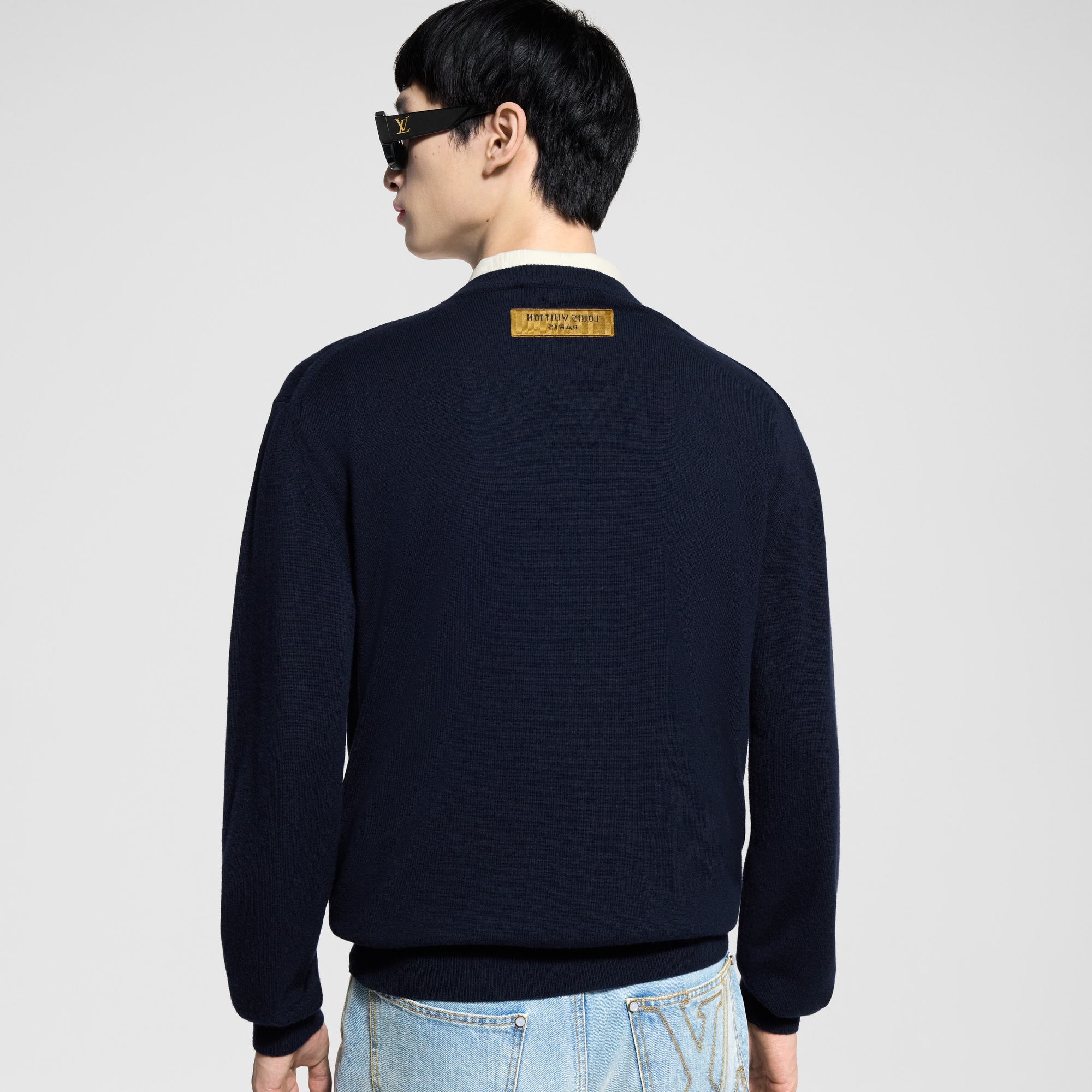 LVSE LV Embossed Crewneck  in Men