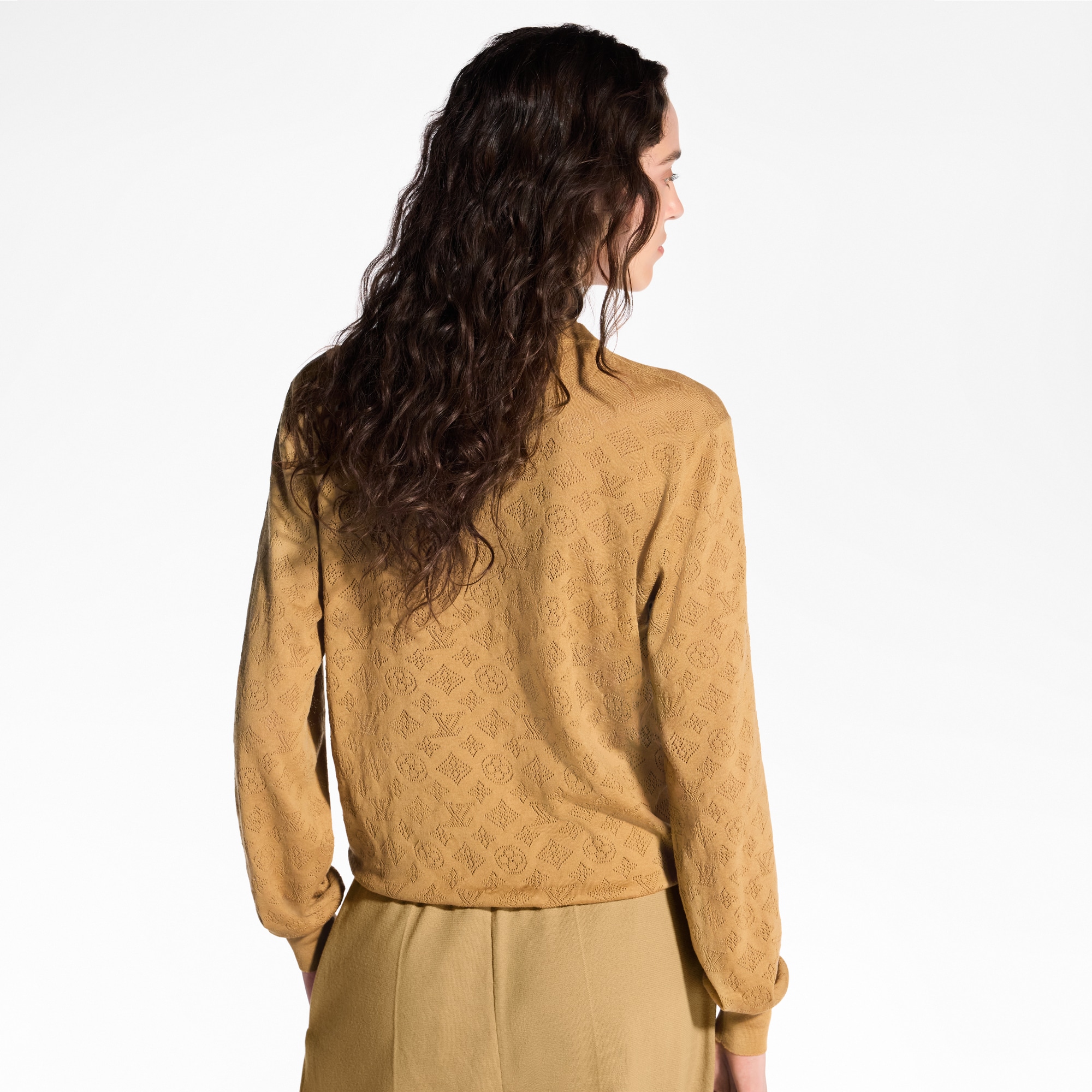 كنزة من الصوف مزيّنة بنقشة من جلد Mahina  in النساء