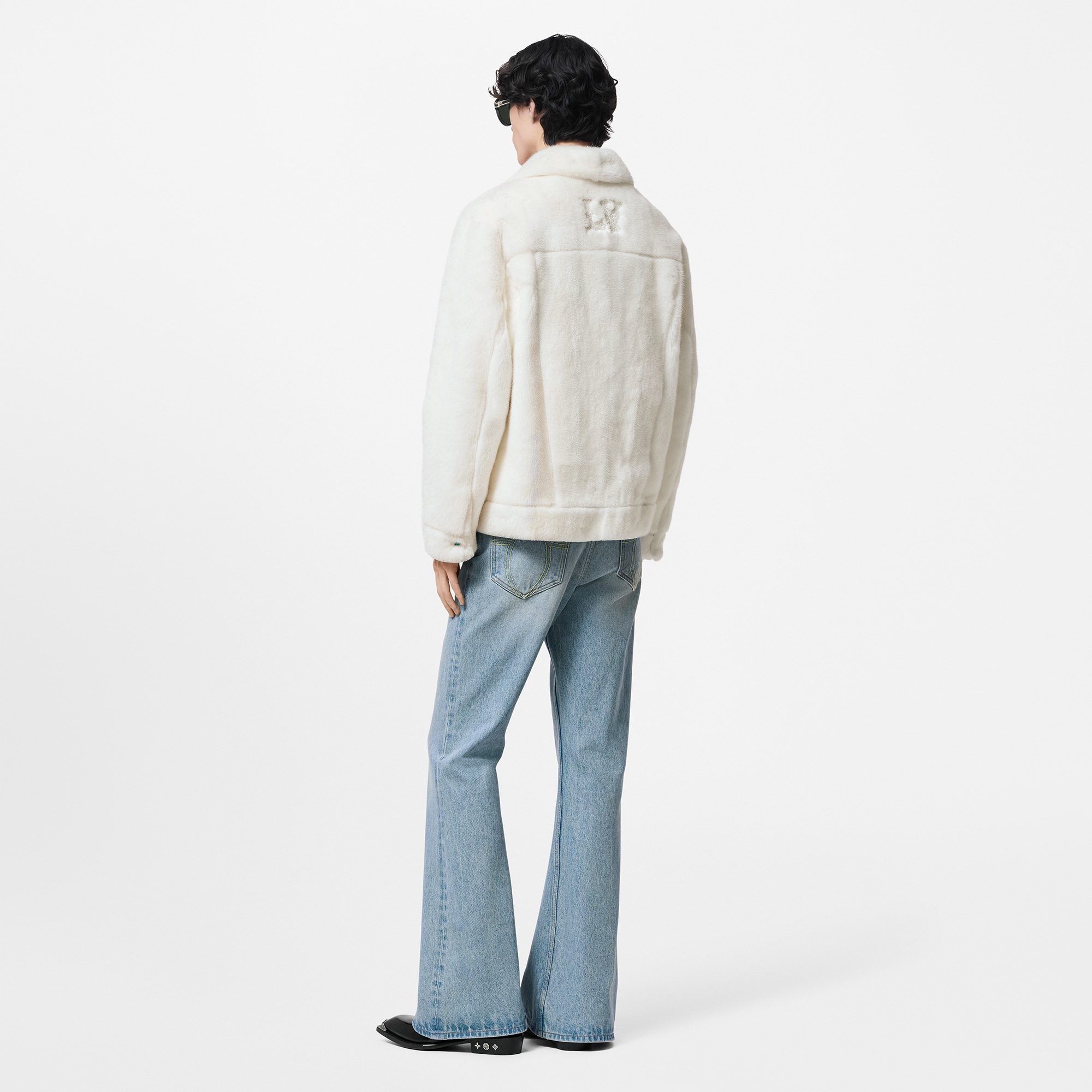 Mink Trucker Jacket  in Men