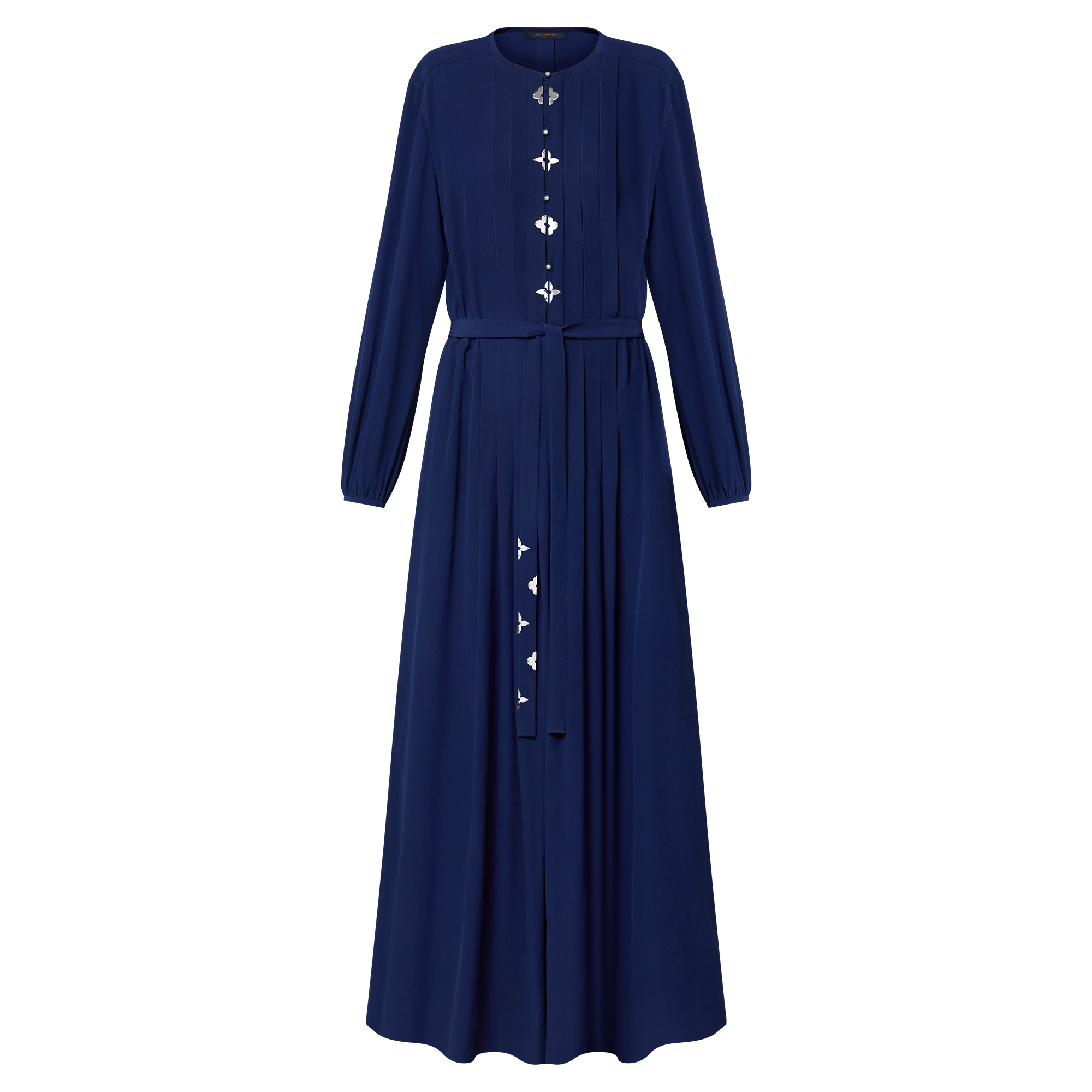 Monogram Accent Pleat Dress   in Women