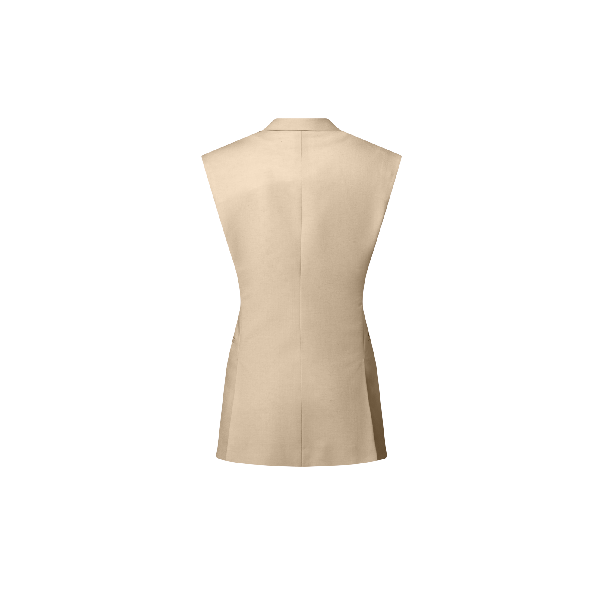 بليزر بنقشة Monogram بدون أكمام  in النساء