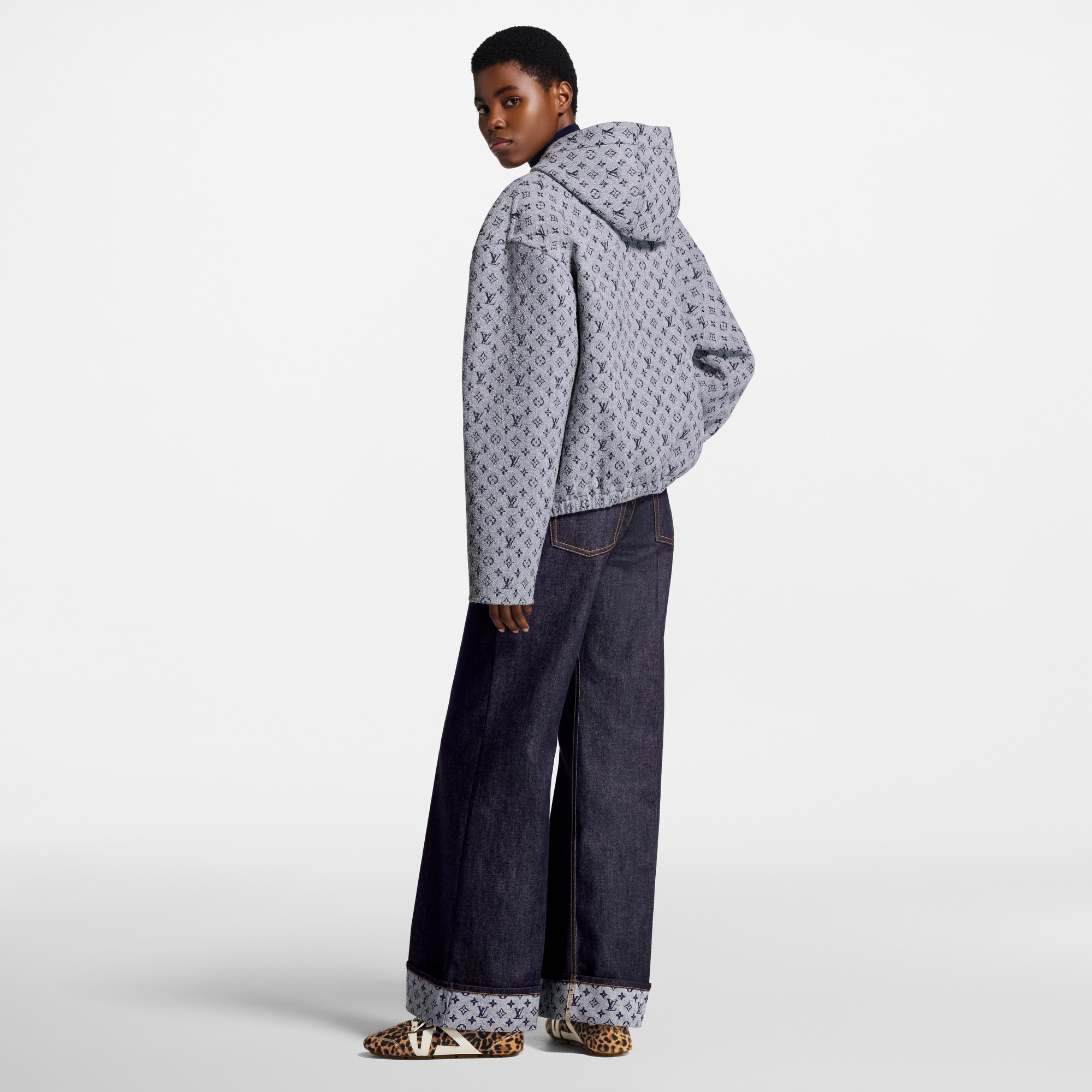 Monogram Bouclé Hoodie  in Women