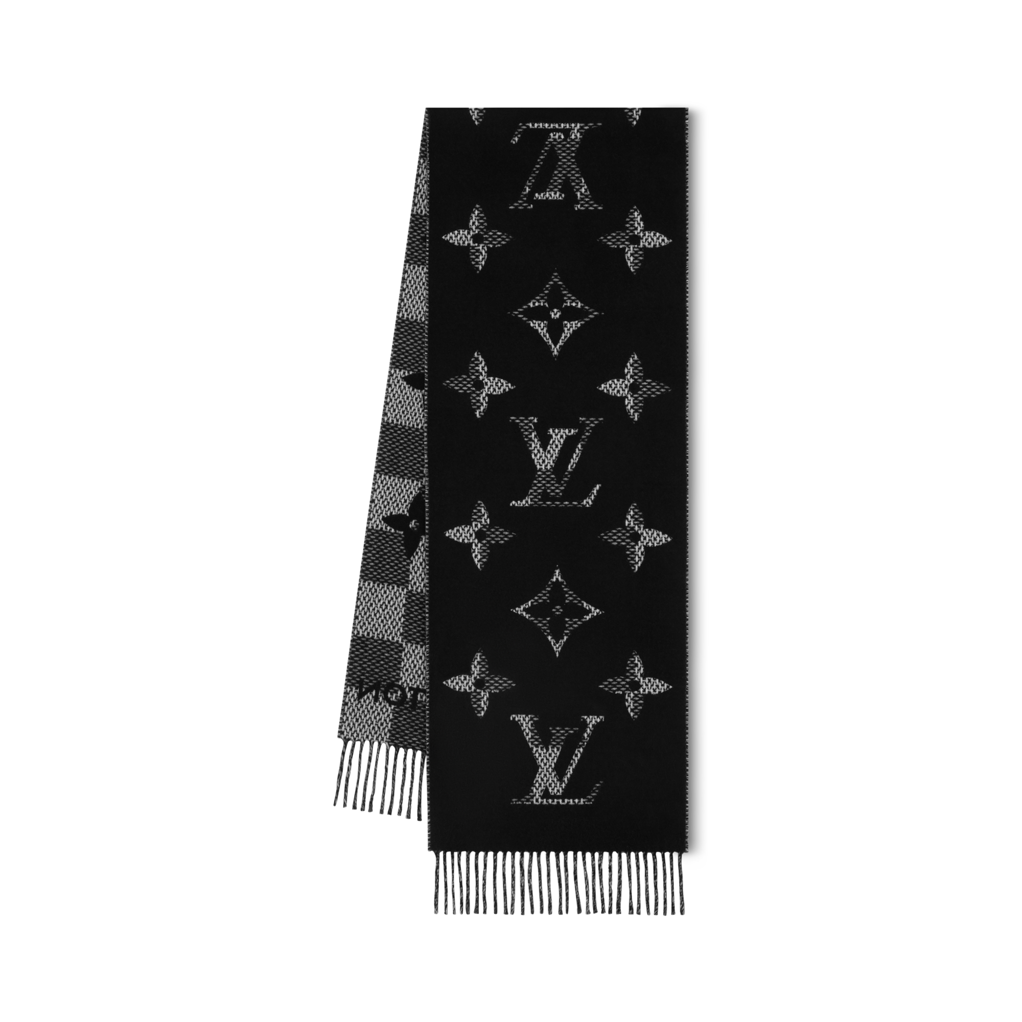 Monogram Check Scarf S00 in Men