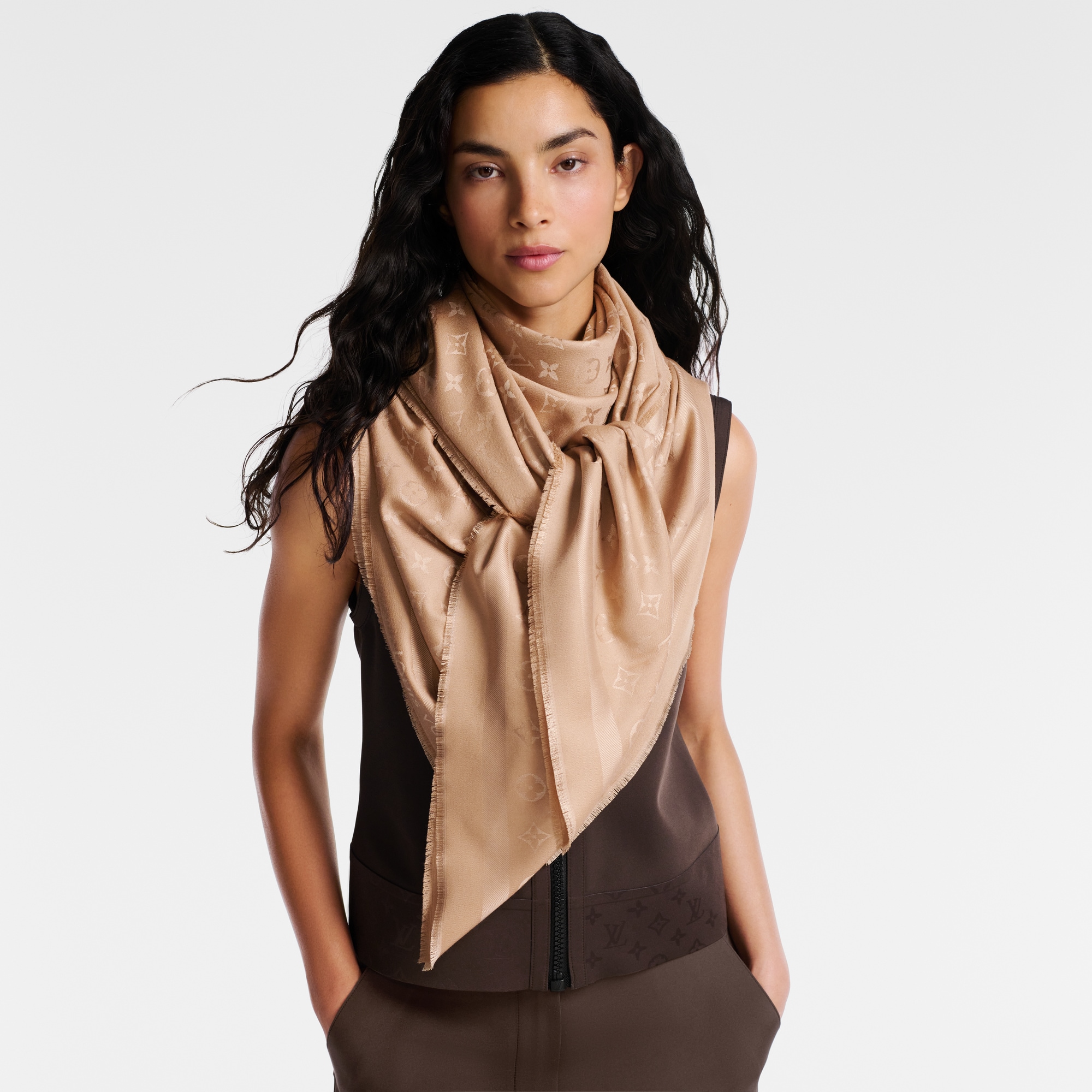 Monogram Classic Shawl S00 in Women